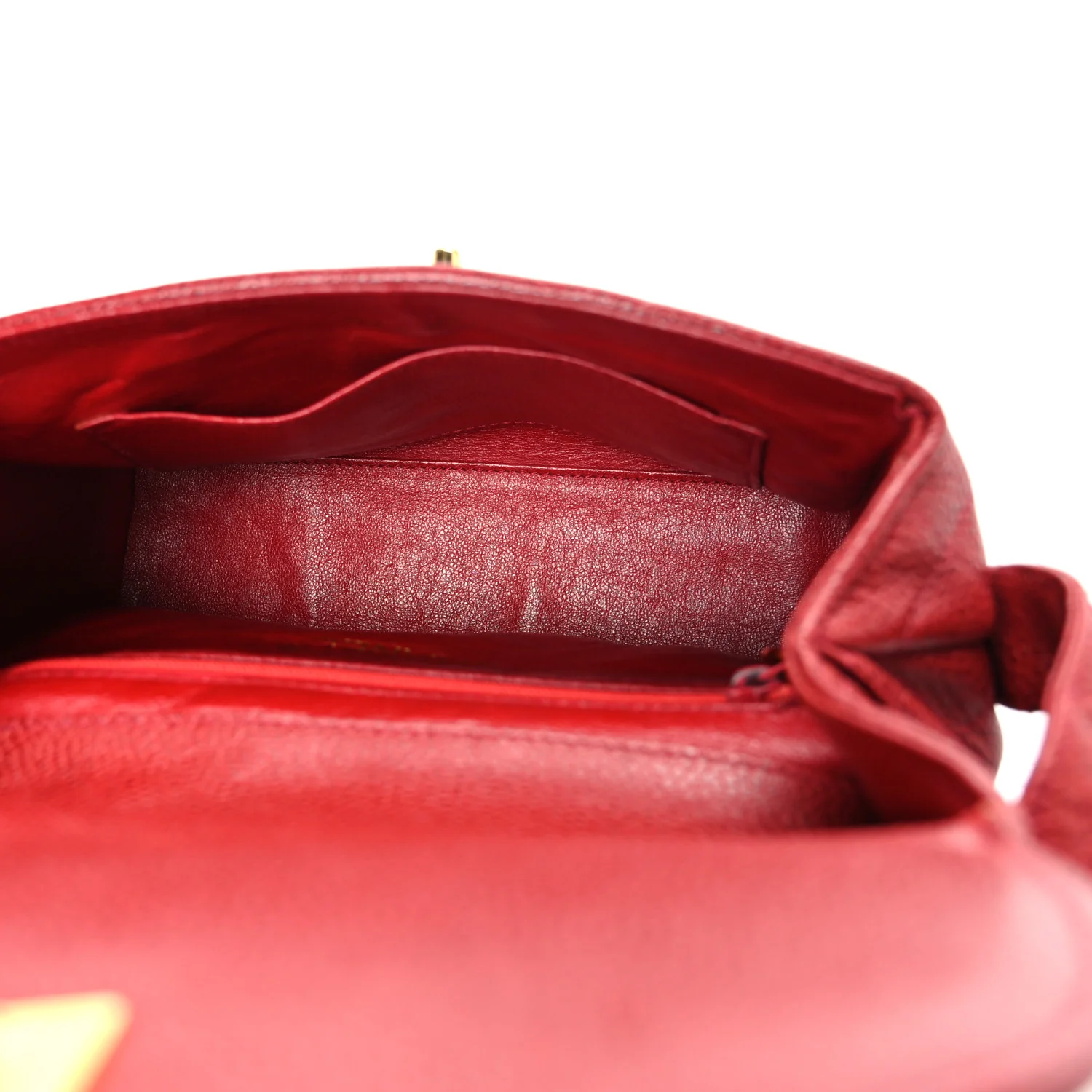 Caviar Quilted Shoulder Bag Red - Image 5