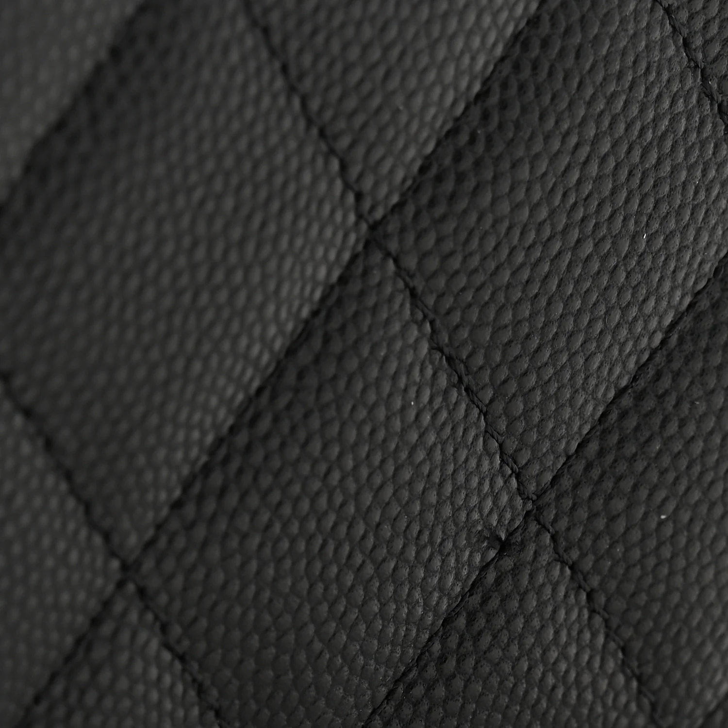 Caviar Quilted Small Bifold Wallet Black - Image 9