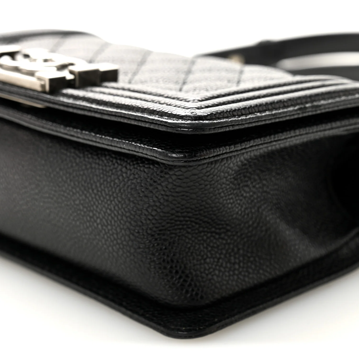 Caviar Quilted Small Boy Flap Black - Image 10