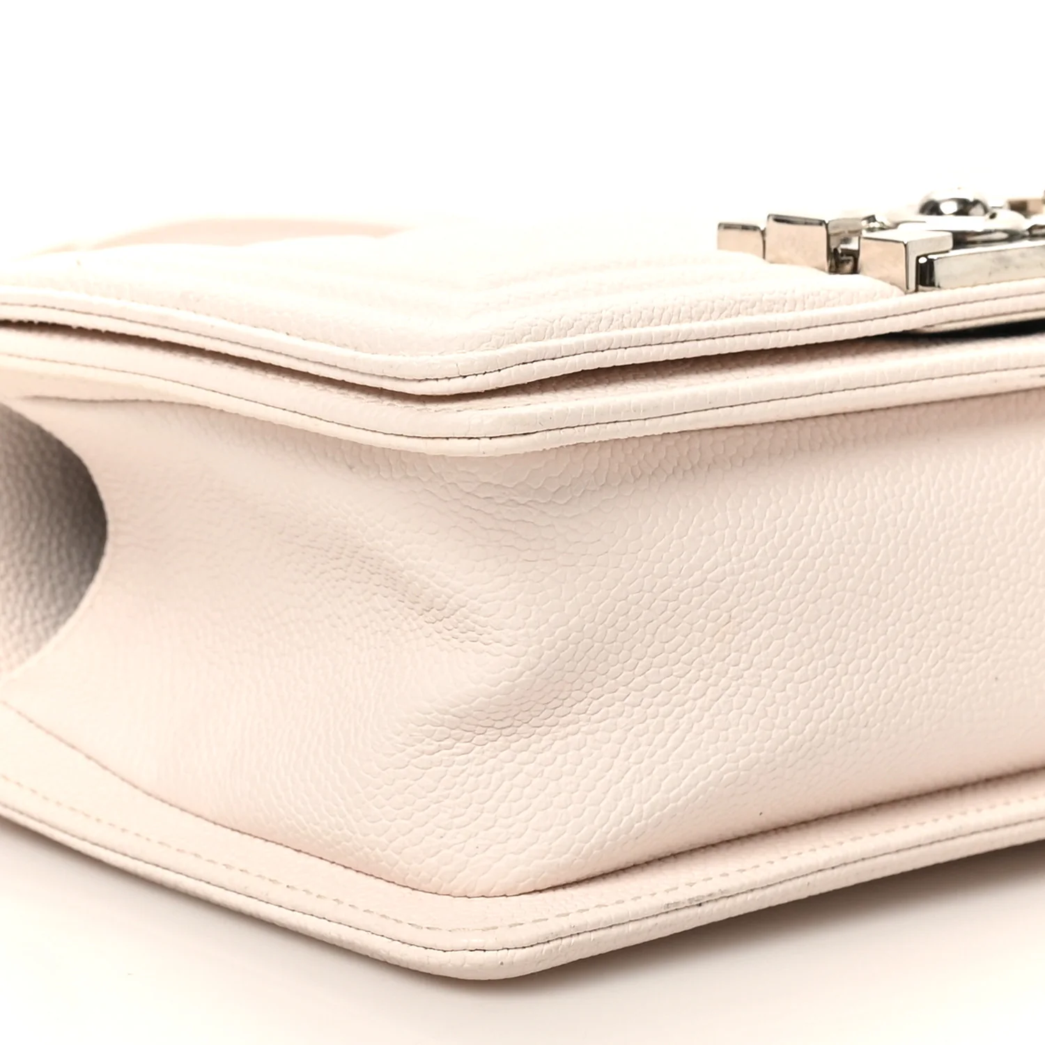 Caviar Quilted Small Boy Flap White - Image 9