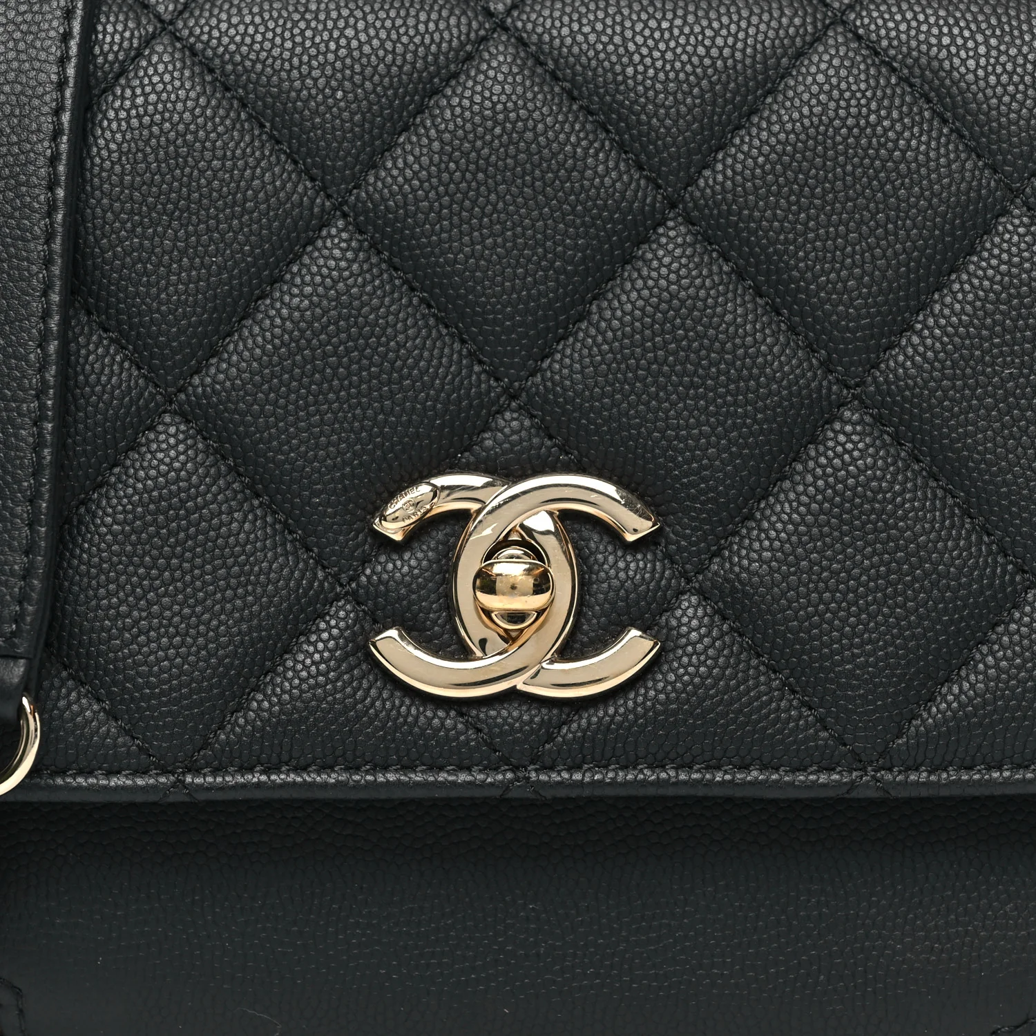 Caviar Quilted Small Business Affinity Flap Black - Image 8