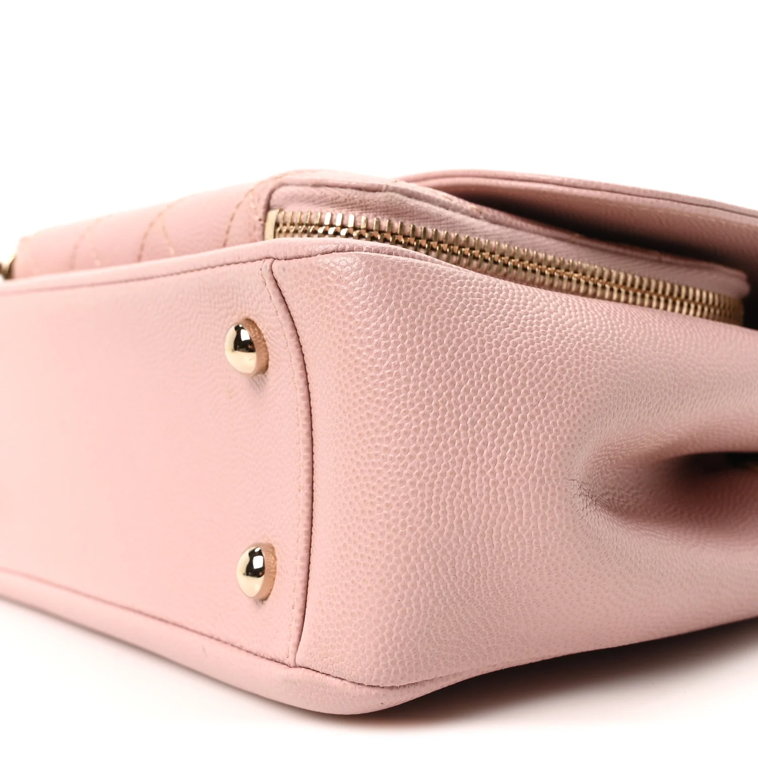 Caviar Quilted Small Business Affinity Flap Light Pink - Image 10