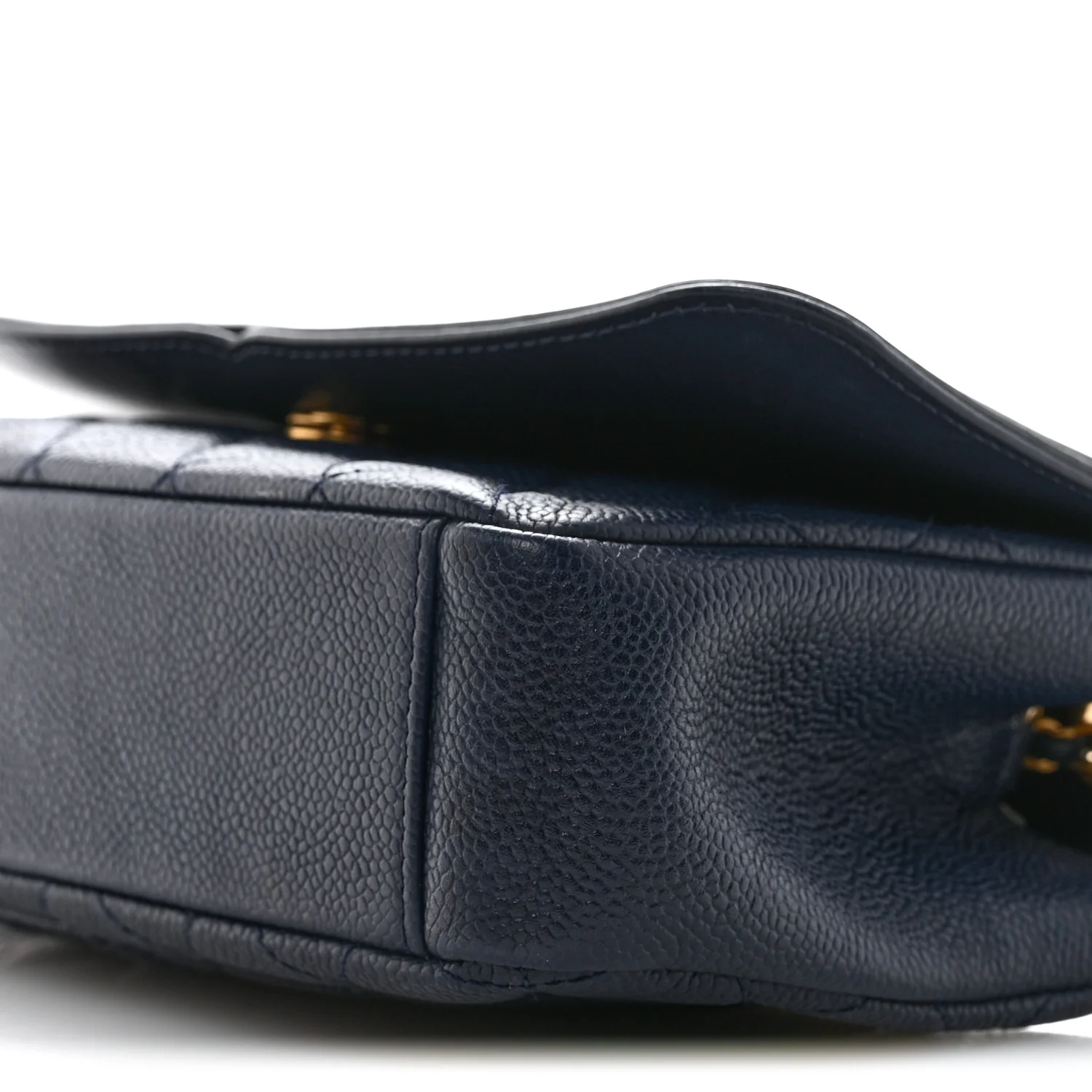 Caviar Quilted Small CC Filigree Flap Navy - Image 10