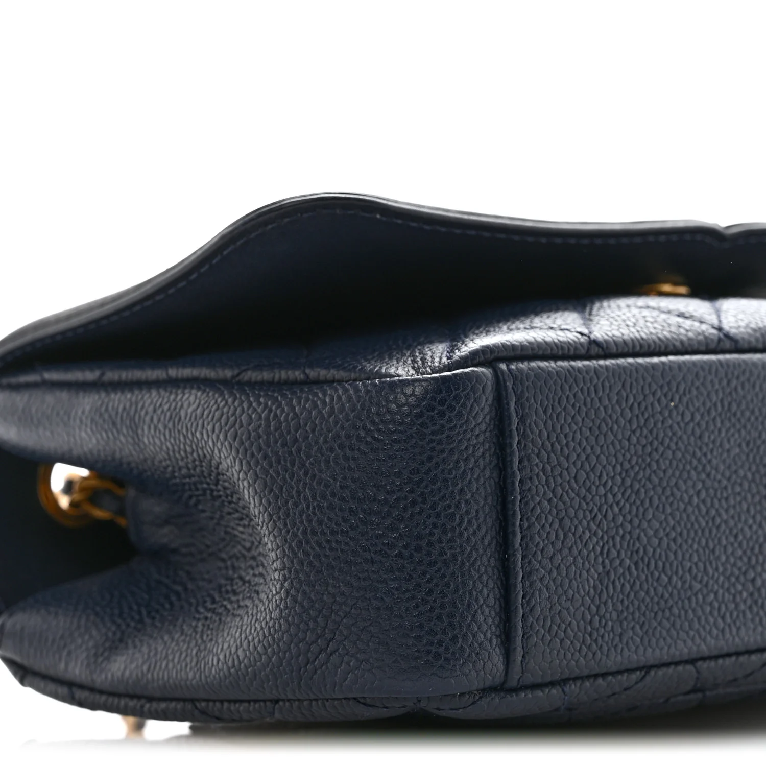 Caviar Quilted Small CC Filigree Flap Navy - Image 9