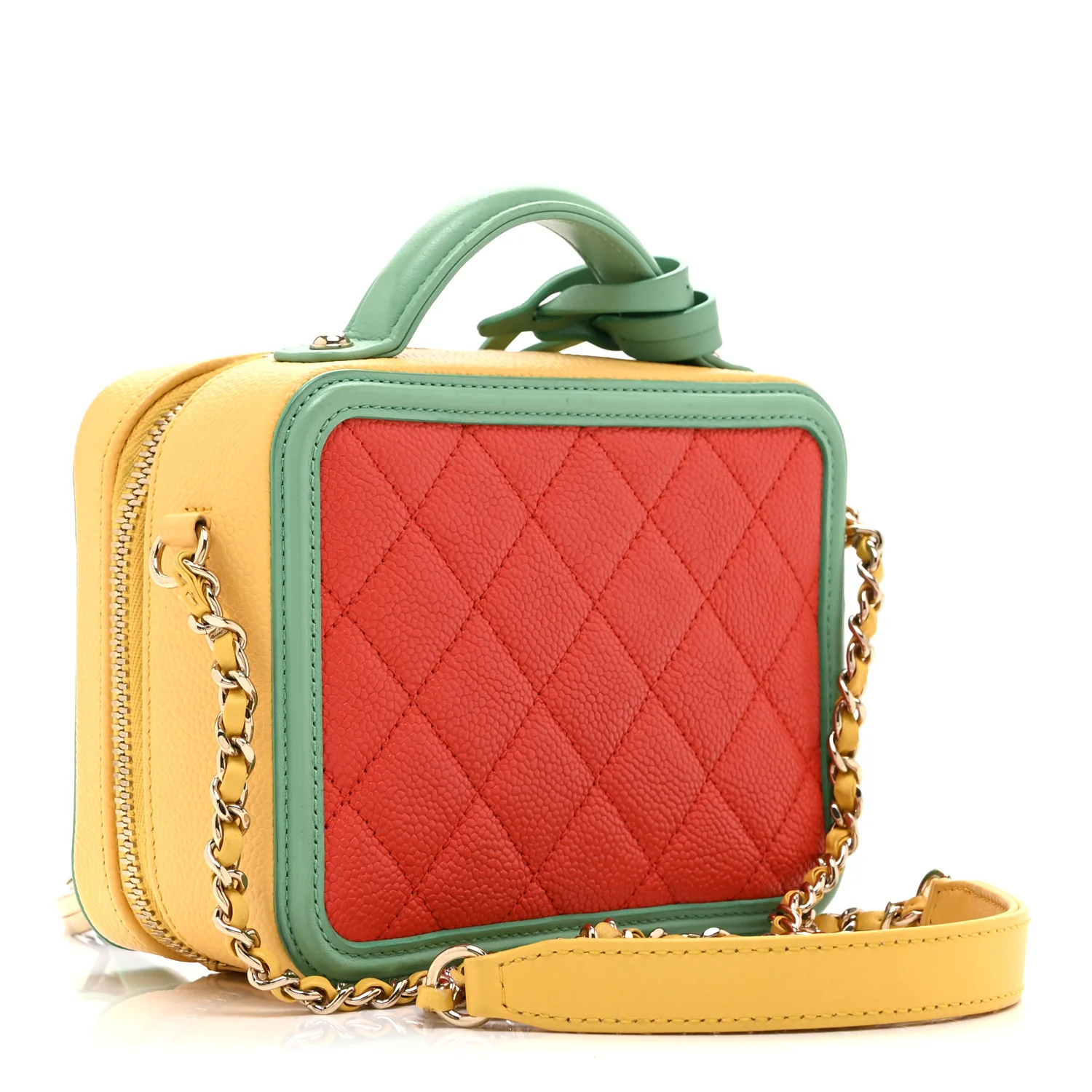 Caviar Quilted Small CC Filigree Vanity Case Multicolor - Image 3