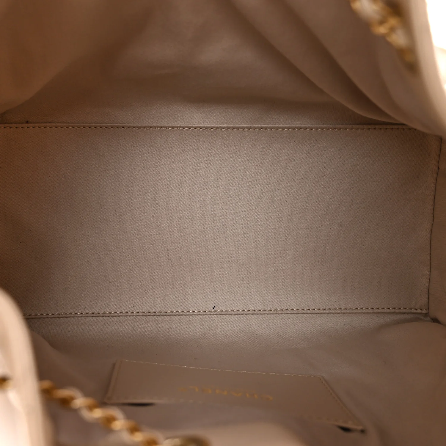 Caviar Quilted Small Chanel 25 Handbag Beige - Image 5