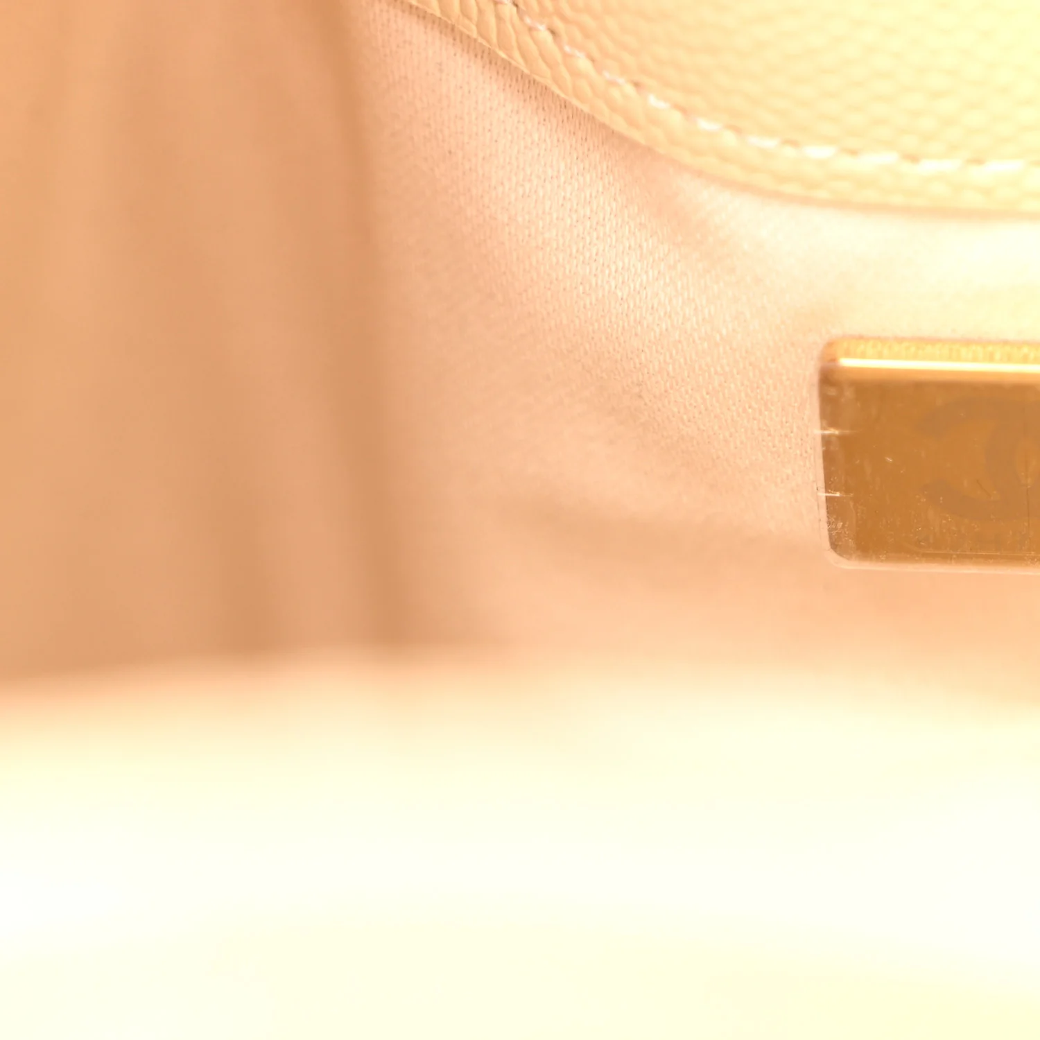 Caviar Quilted Small Chanel 25 Handbag Beige - Image 7