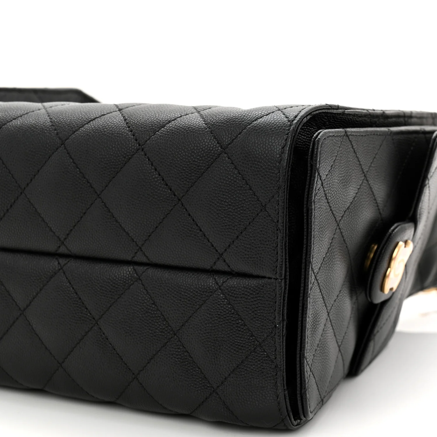 Caviar Quilted Small Chanel 25 Handbag Black - Image 10