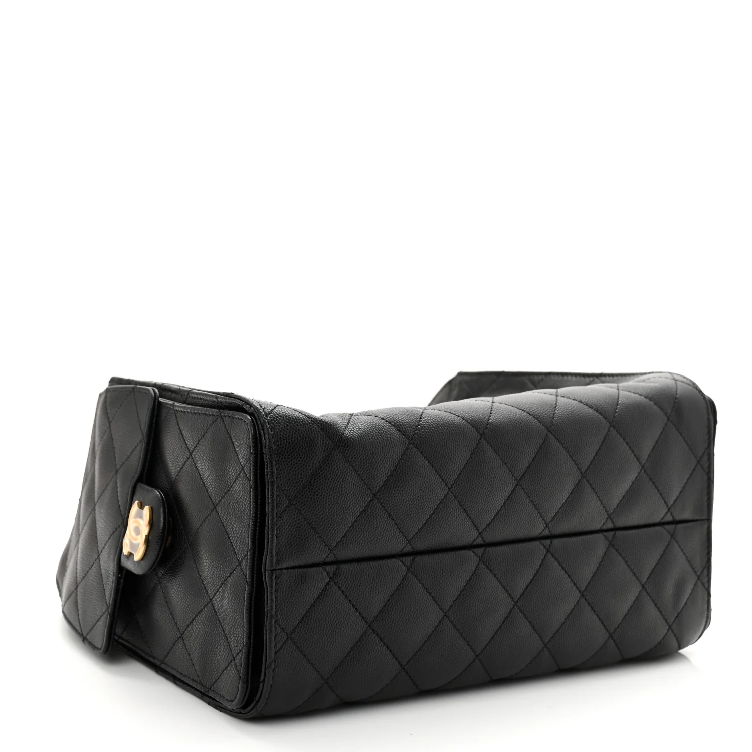 Caviar Quilted Small Chanel 25 Handbag Black - Image 4