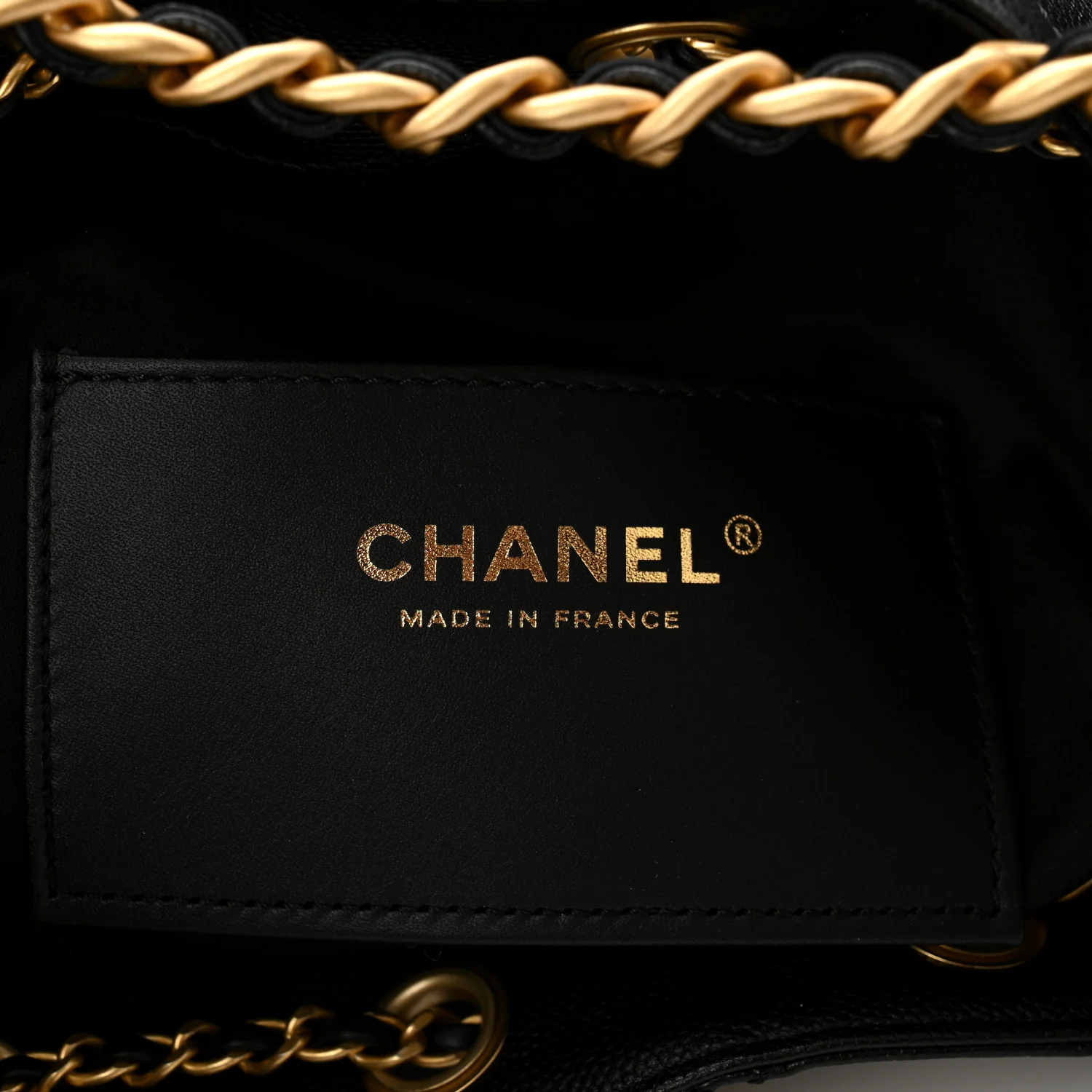 Caviar Quilted Small Chanel 25 Handbag Black - Image 6