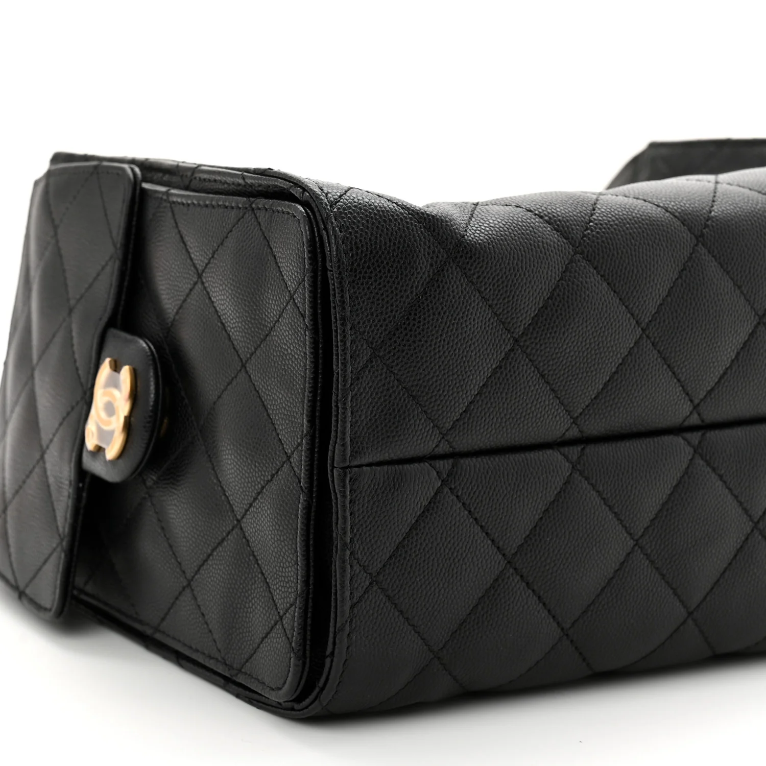 Caviar Quilted Small Chanel 25 Handbag Black - Image 9