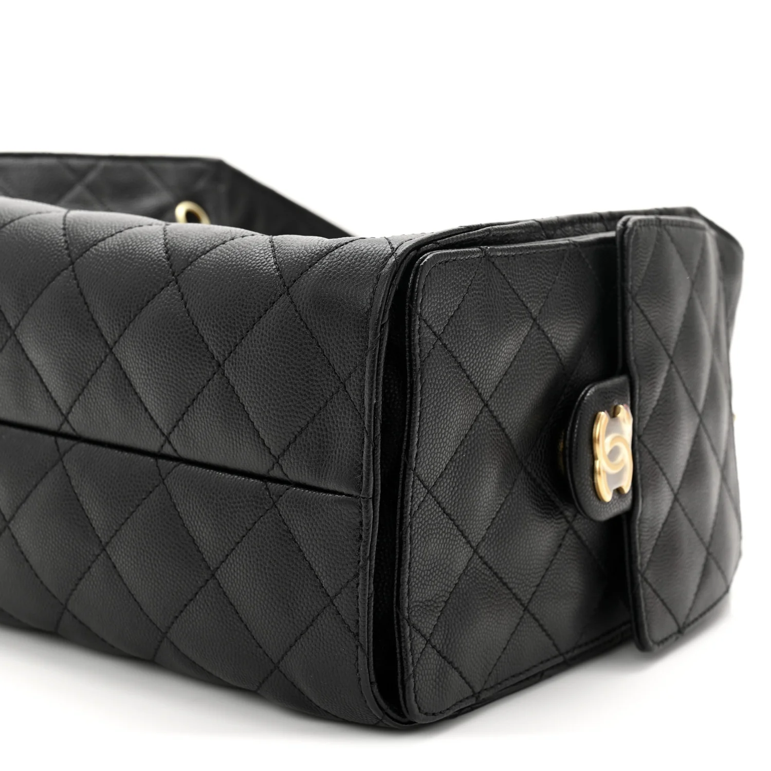 Caviar Quilted Small Chanel 25 Handbag Black - Image 10