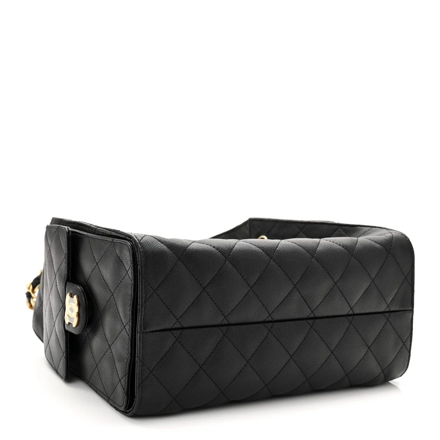Caviar Quilted Small Chanel 25 Handbag Black - Image 4