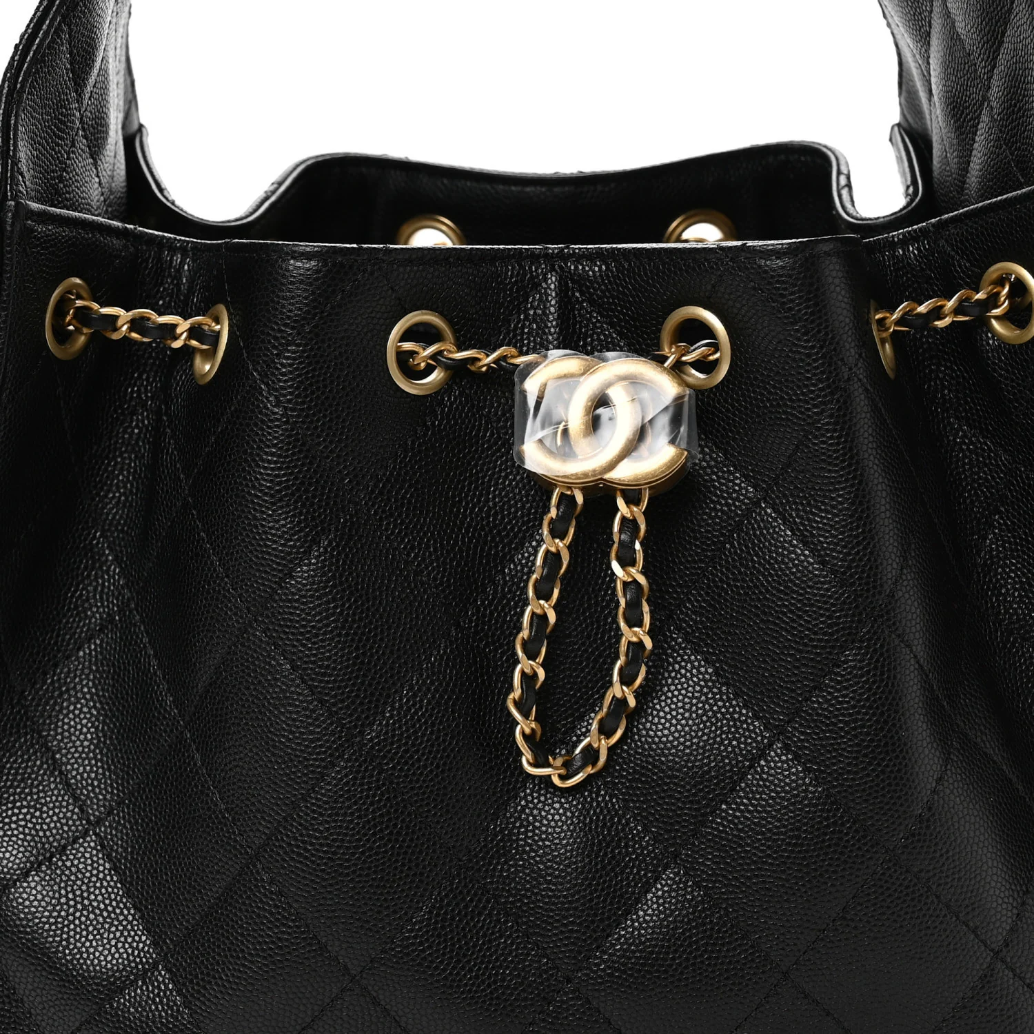 Caviar Quilted Small Chanel 25 Handbag Black - Image 8