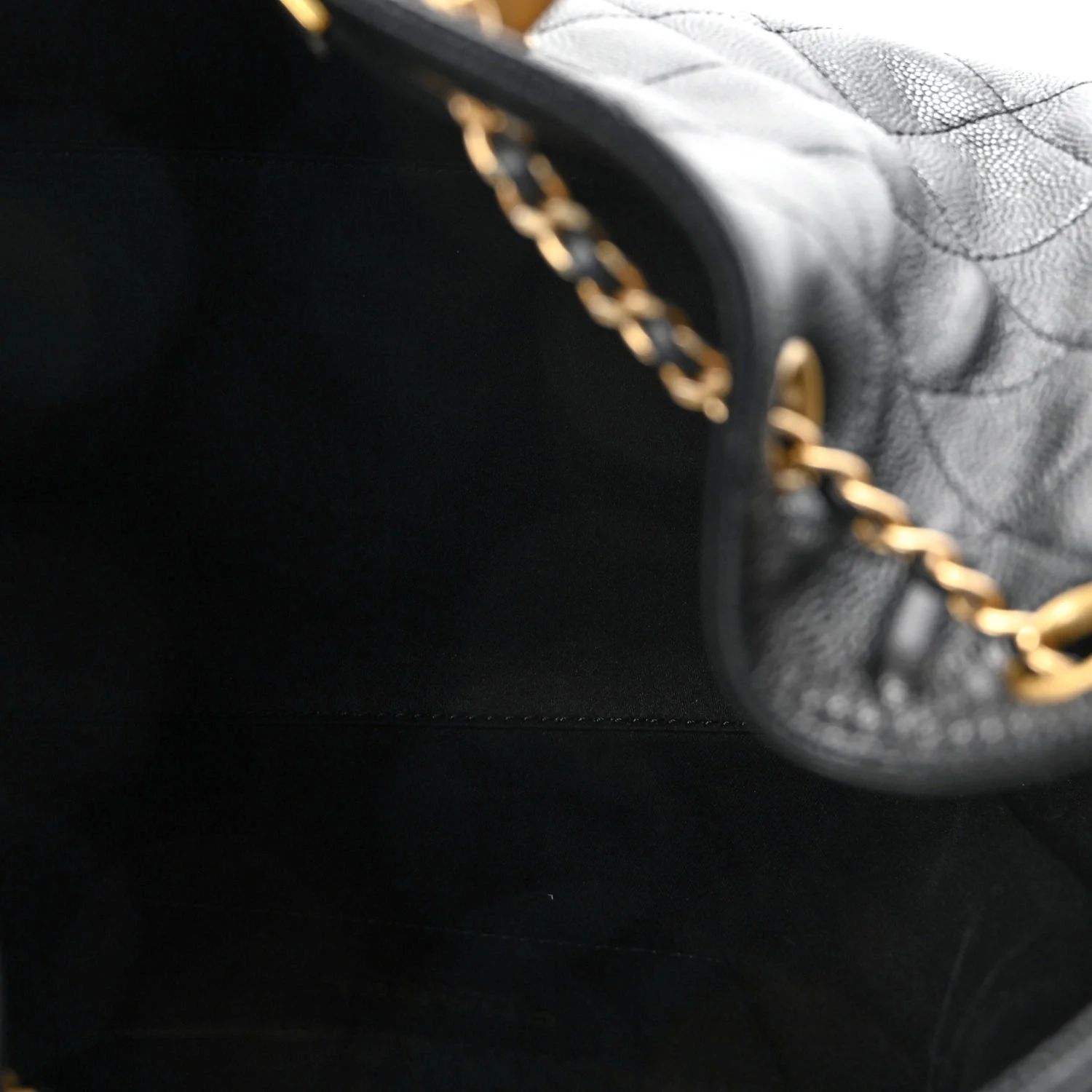 Caviar Quilted Small Chanel 25 Handbag Black - Image 5