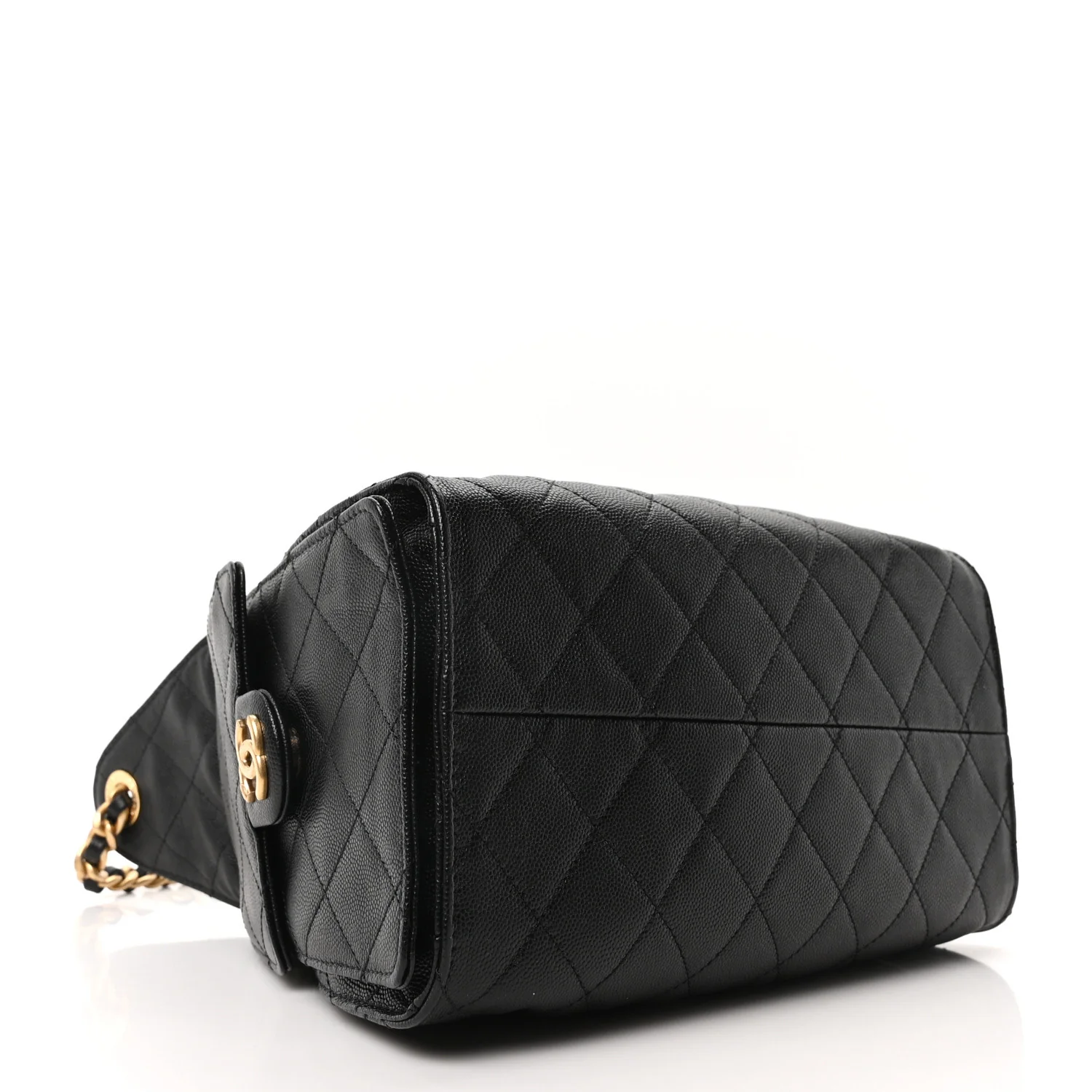 Caviar Quilted Small Chanel 25 Handbag Black - Image 4