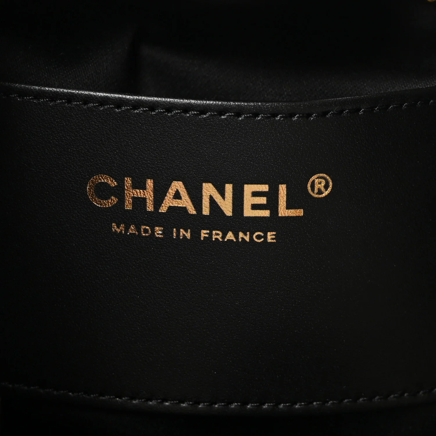 Caviar Quilted Small Chanel 25 Handbag Black - Image 6