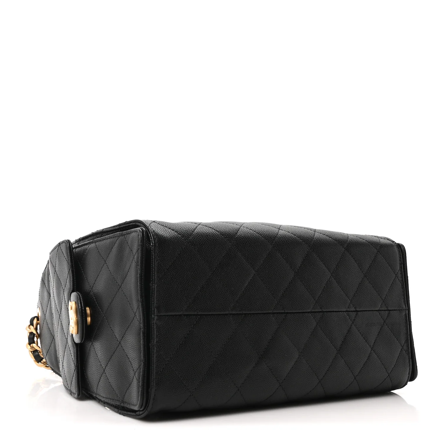 Caviar Quilted Small Chanel 25 Handbag Black - Image 4