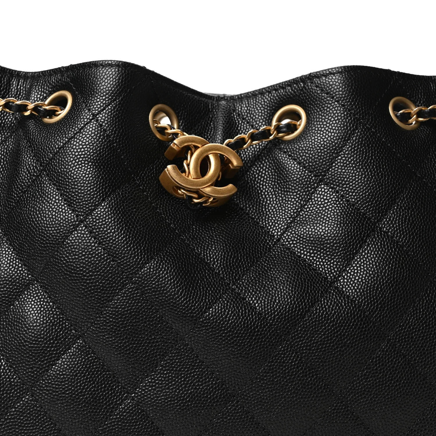 Caviar Quilted Small Chanel 25 Handbag Black - Image 8
