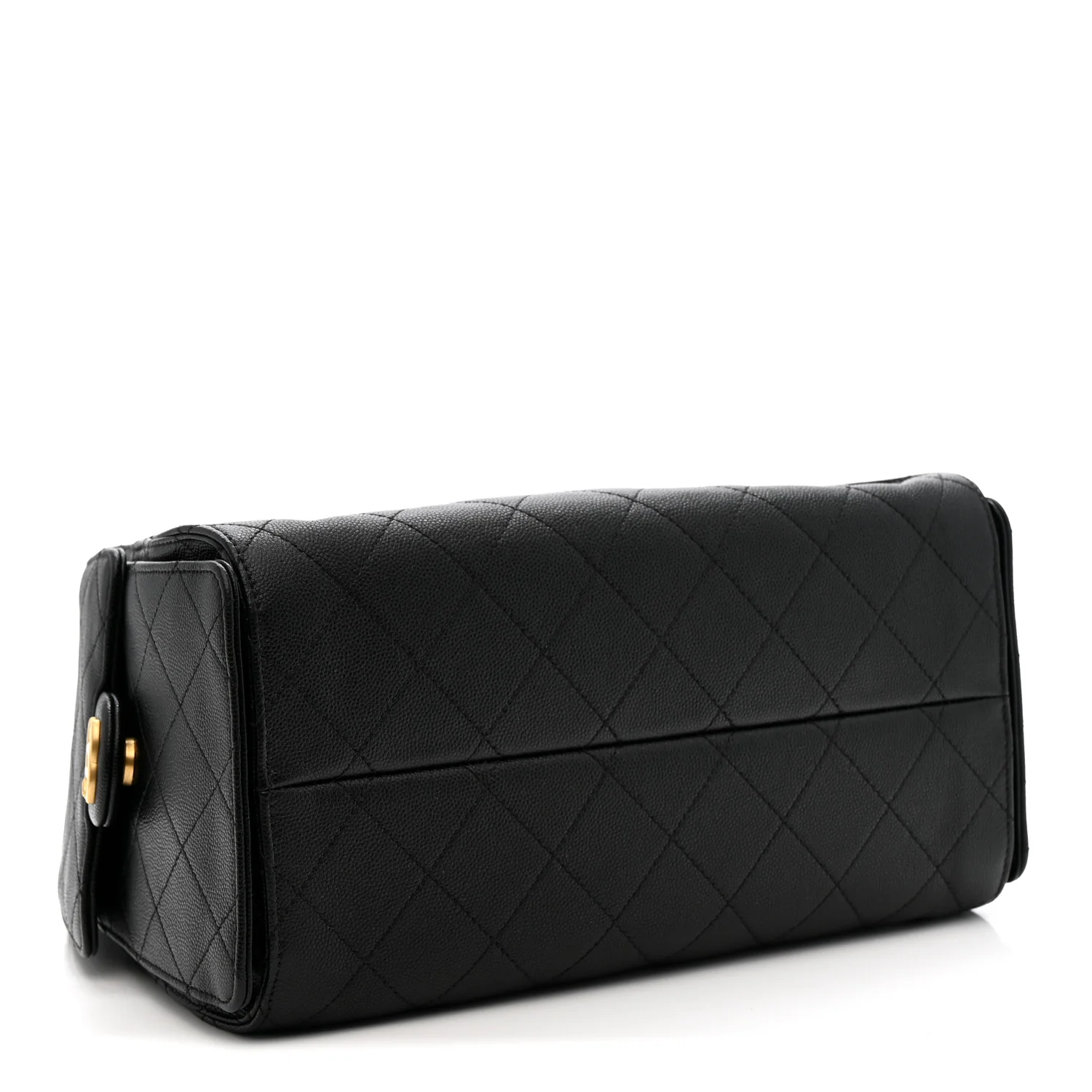 Caviar Quilted Small Chanel 25 Handbag Black - Image 4