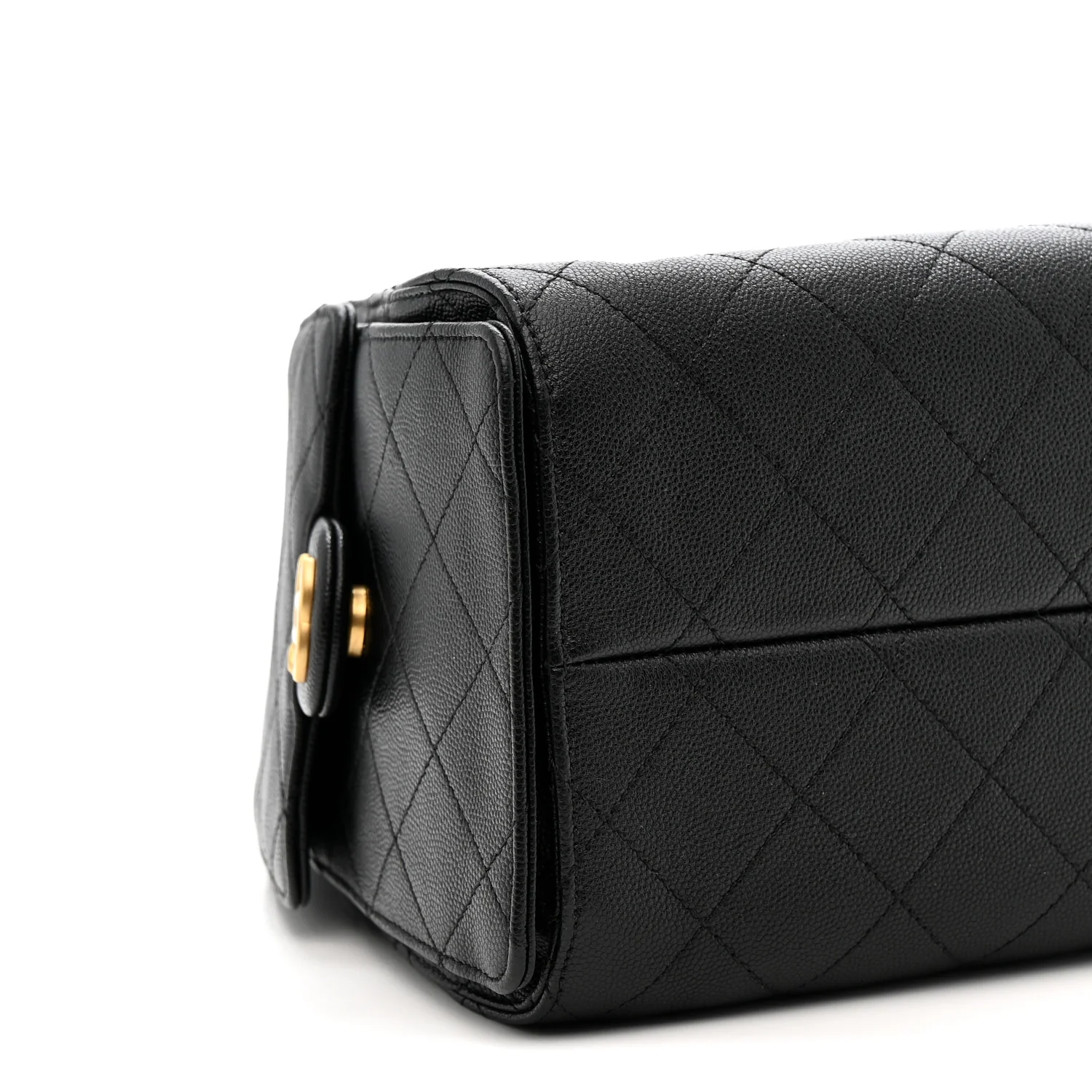 Caviar Quilted Small Chanel 25 Handbag Black - Image 9