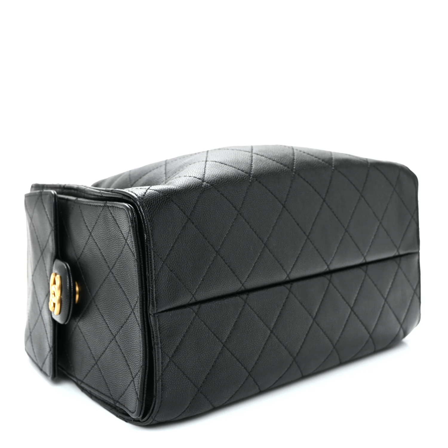 Caviar Quilted Small Chanel 25 Handbag Black - Image 4
