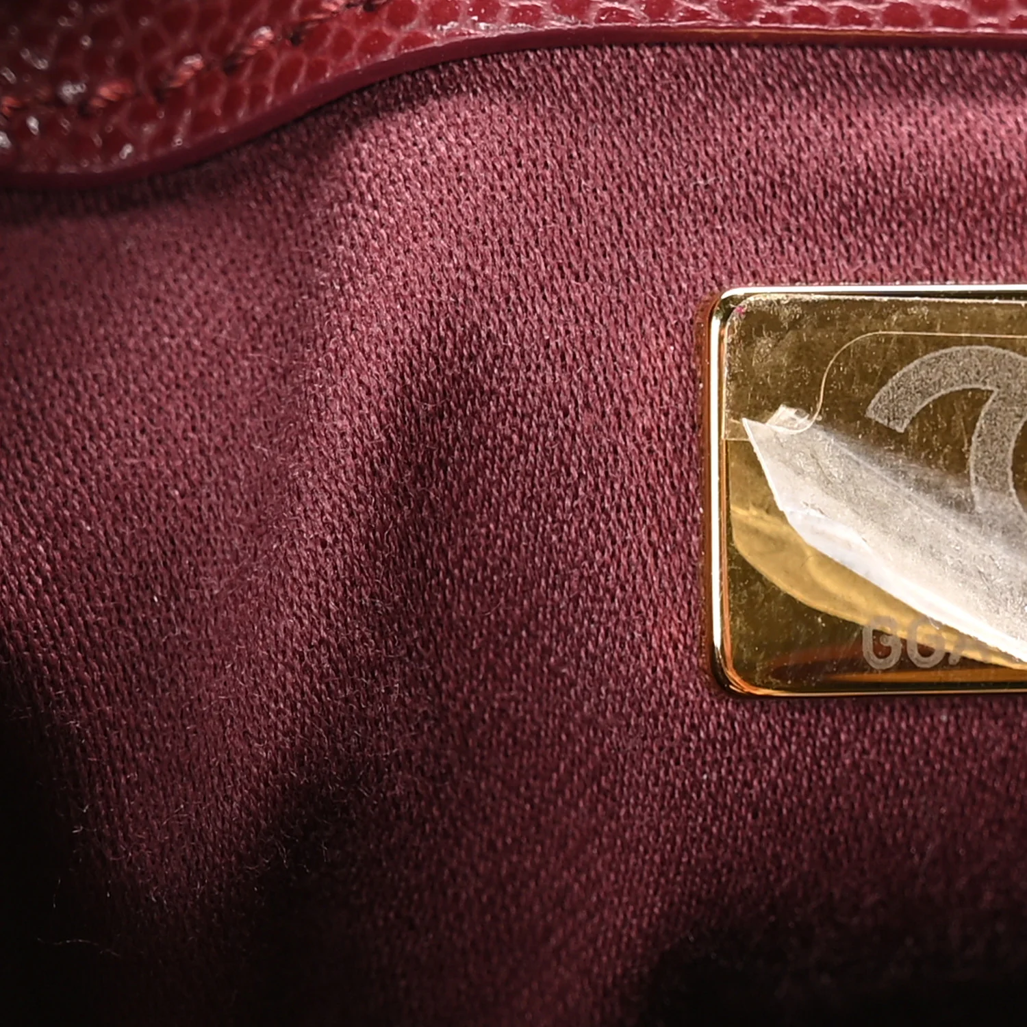 Caviar Quilted Small Chanel 25 Handbag Burgundy - Image 7