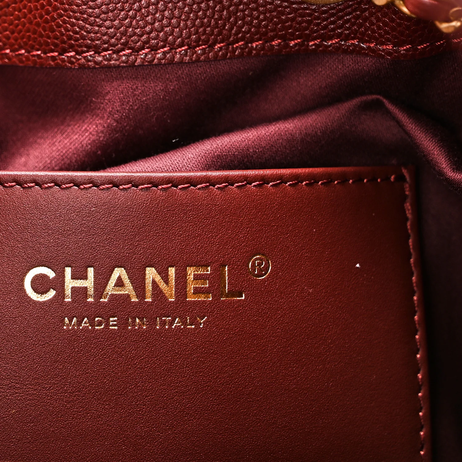 Caviar Quilted Small Chanel 25 Handbag Burgundy - Image 6