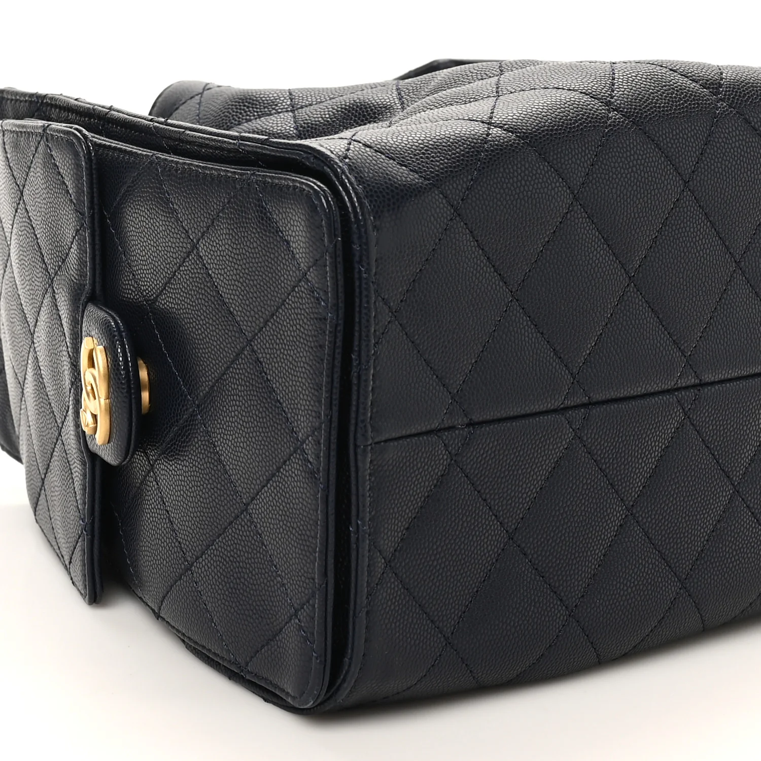 Caviar Quilted Small Chanel 25 Handbag Dark Navy - Image 9