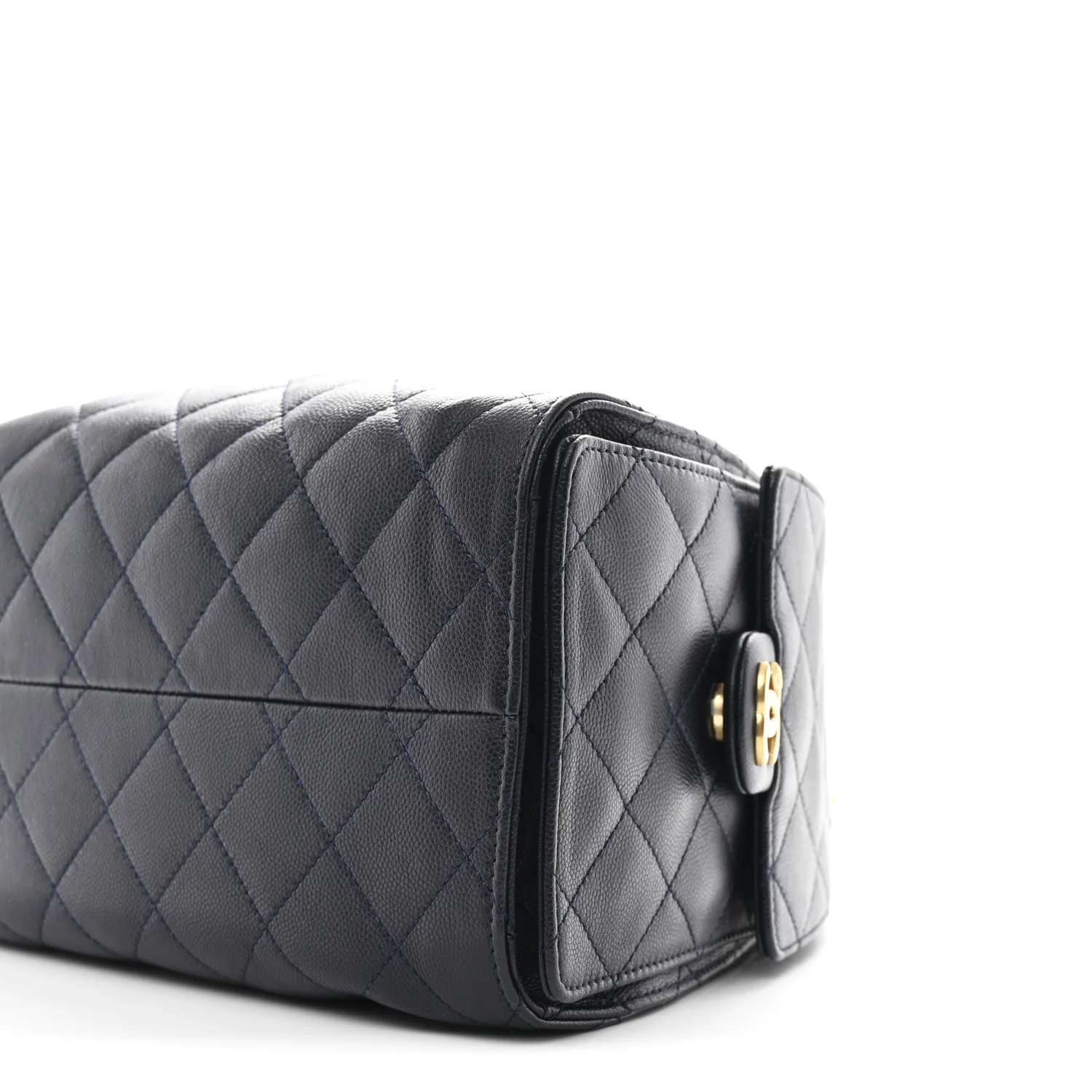 Caviar Quilted Small Chanel 25 Handbag Dark Navy - Image 10