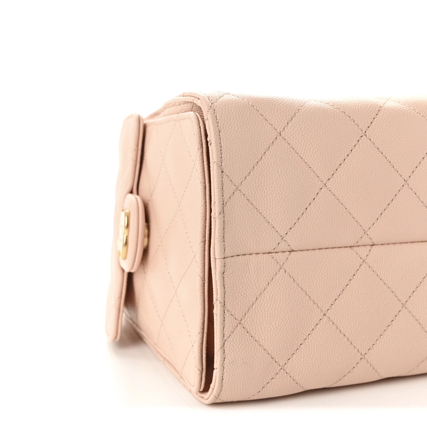 Caviar Quilted Small Chanel 25 Handbag Light Pink - Image 9