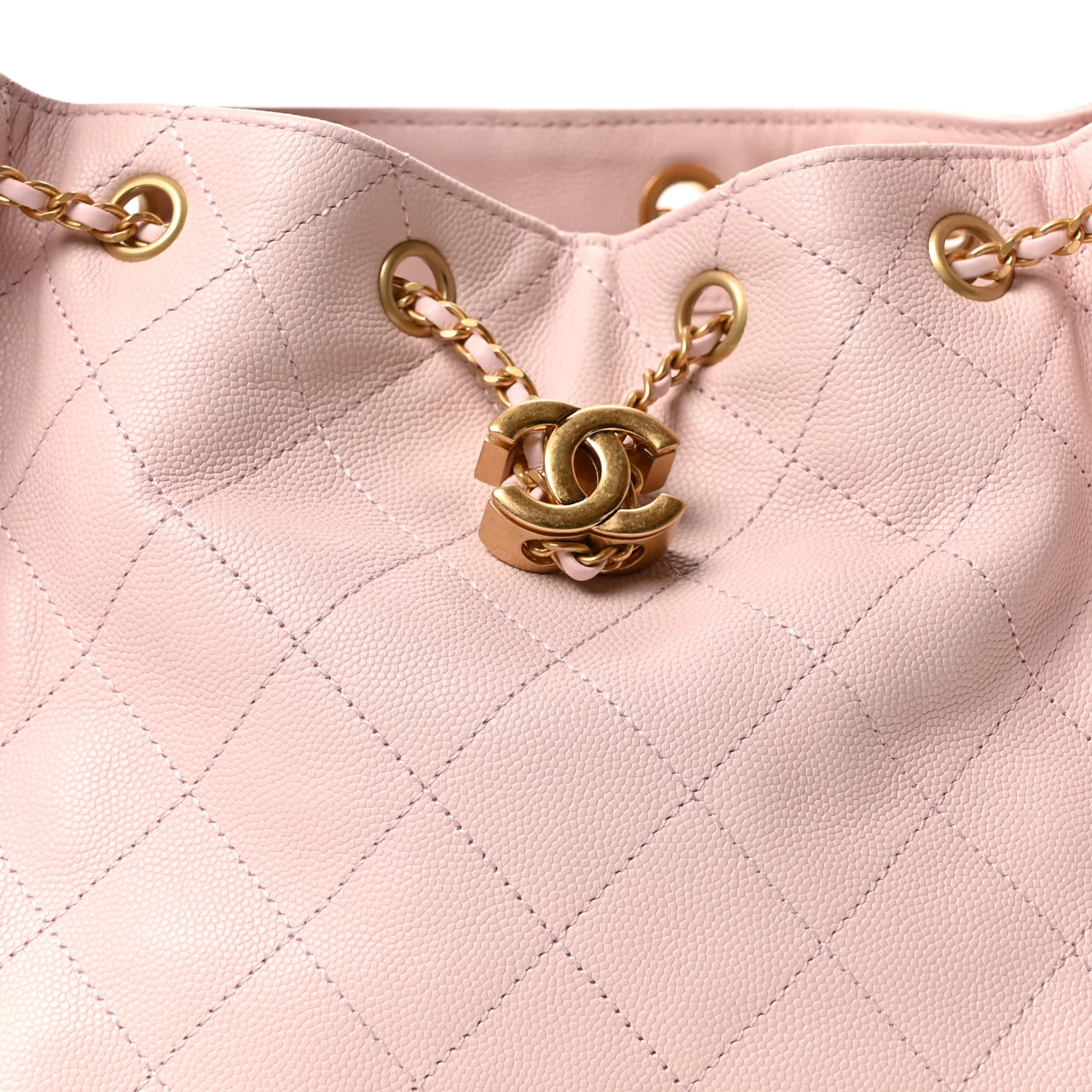 Caviar Quilted Small Chanel 25 Handbag Light Pink - Image 14