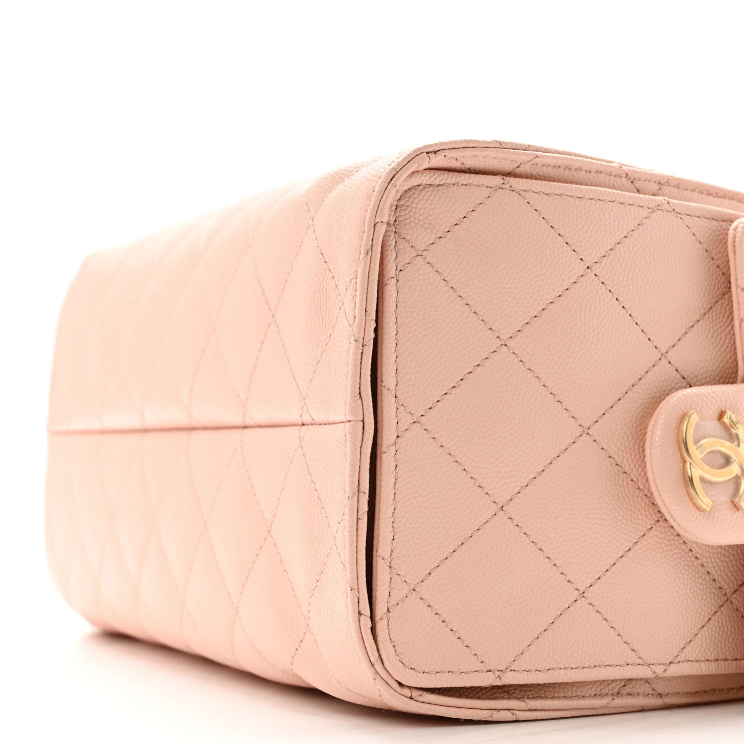 Caviar Quilted Small Chanel 25 Handbag Light Pink - Image 10