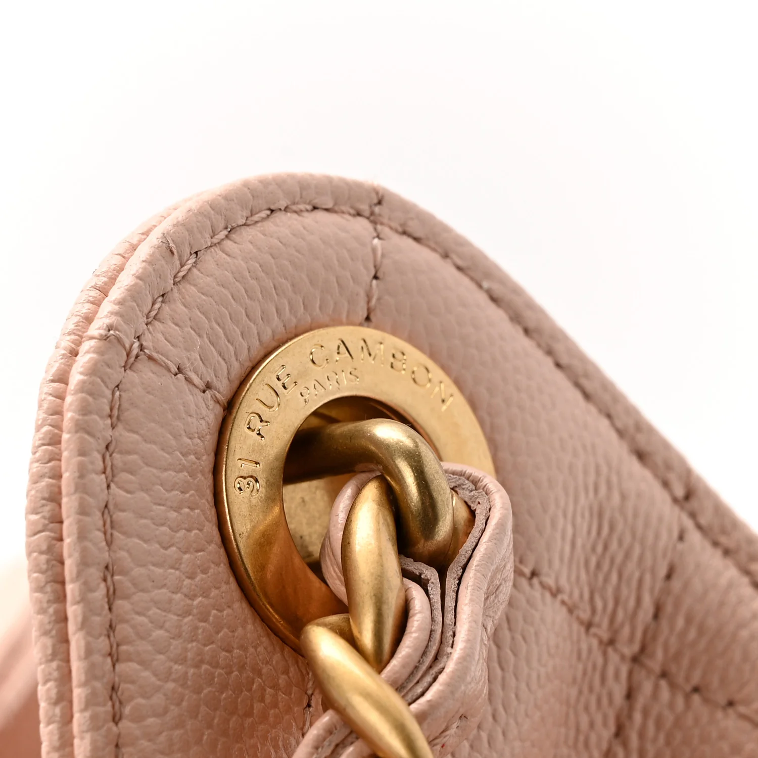 Caviar Quilted Small Chanel 25 Handbag Light Pink - Image 12