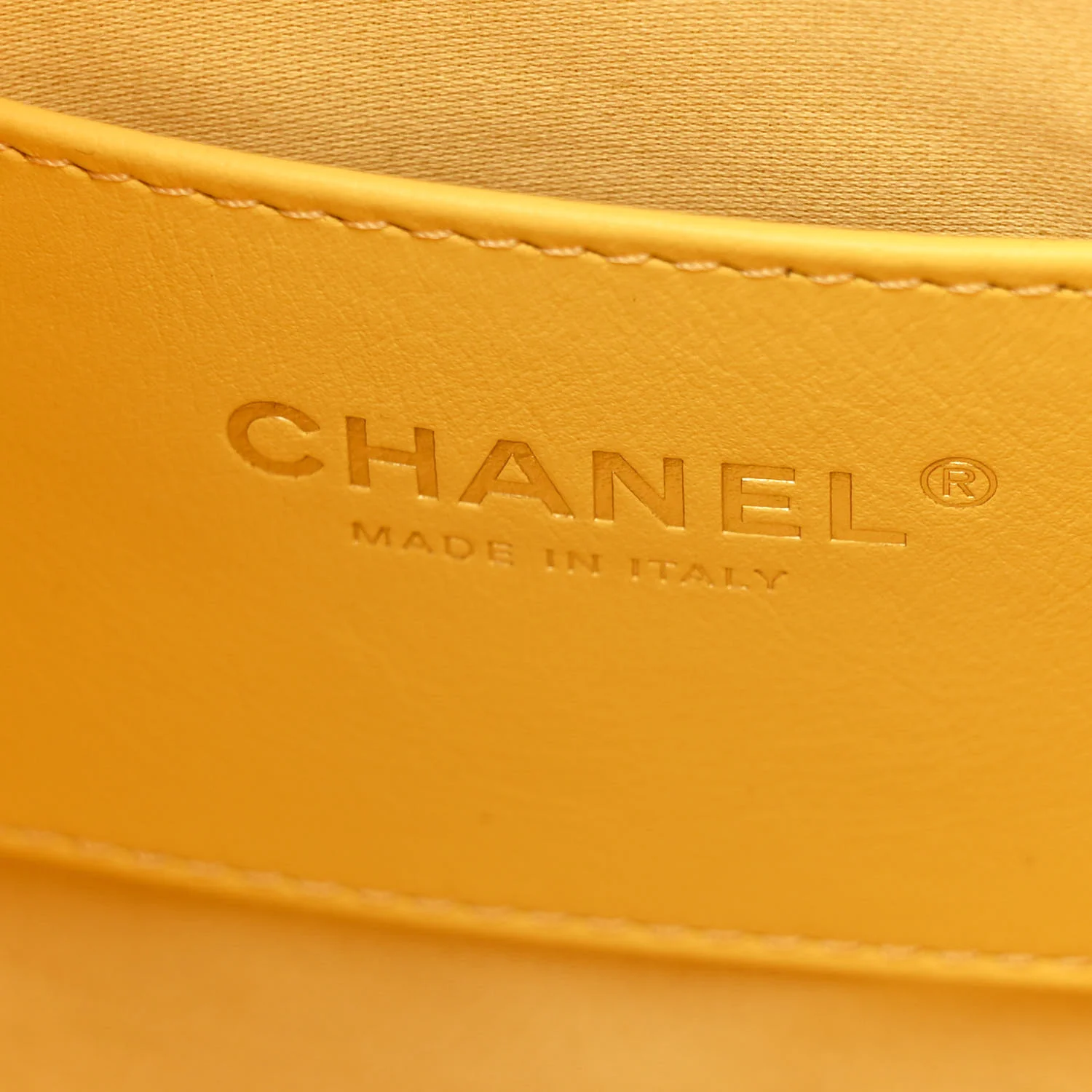 Caviar Quilted Small Chanel 25 Handbag Light Yellow - Image 6