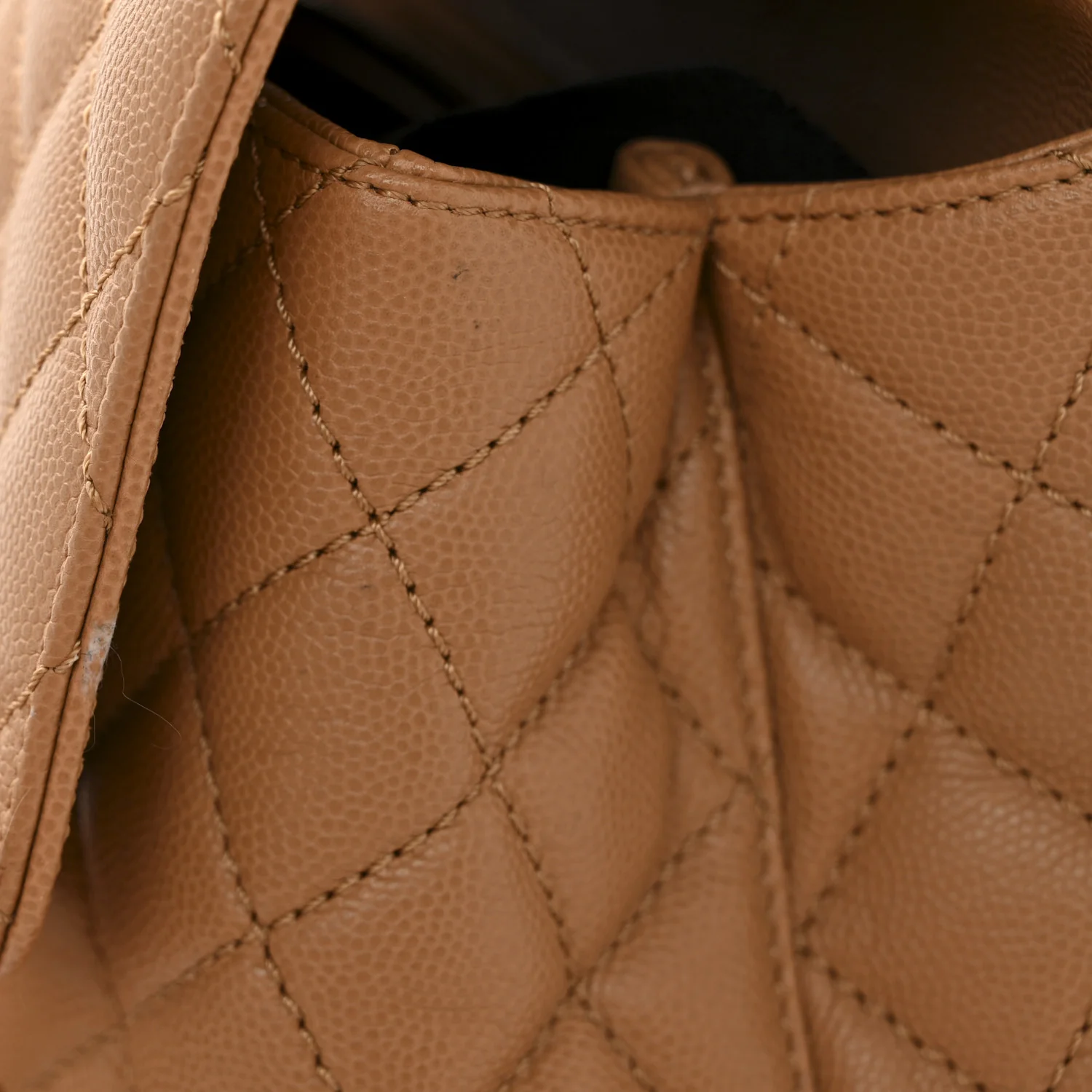 Caviar Quilted Small Coco Chain Handle Flap Brown - Image 13