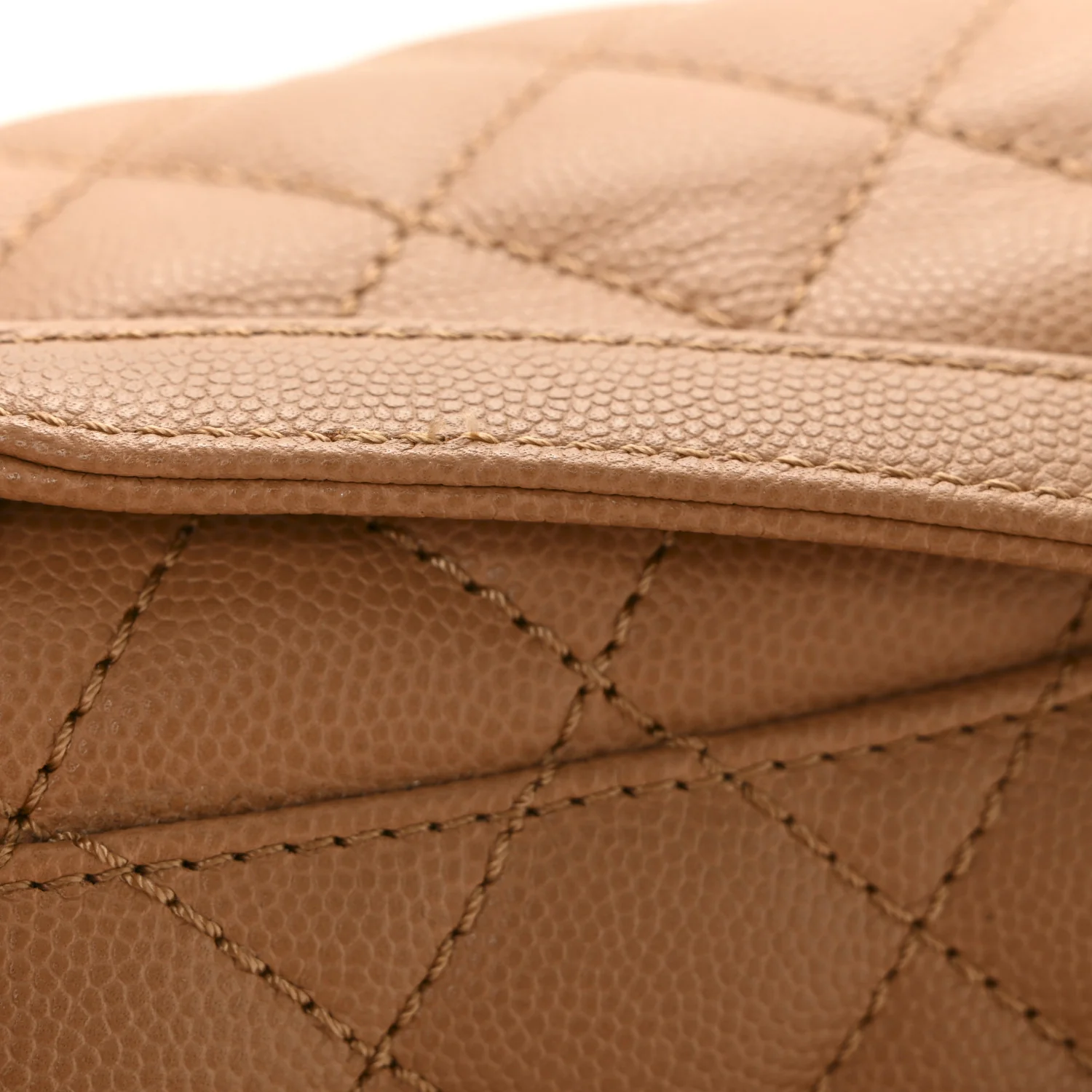 Caviar Quilted Small Coco Chain Handle Flap Brown - Image 14