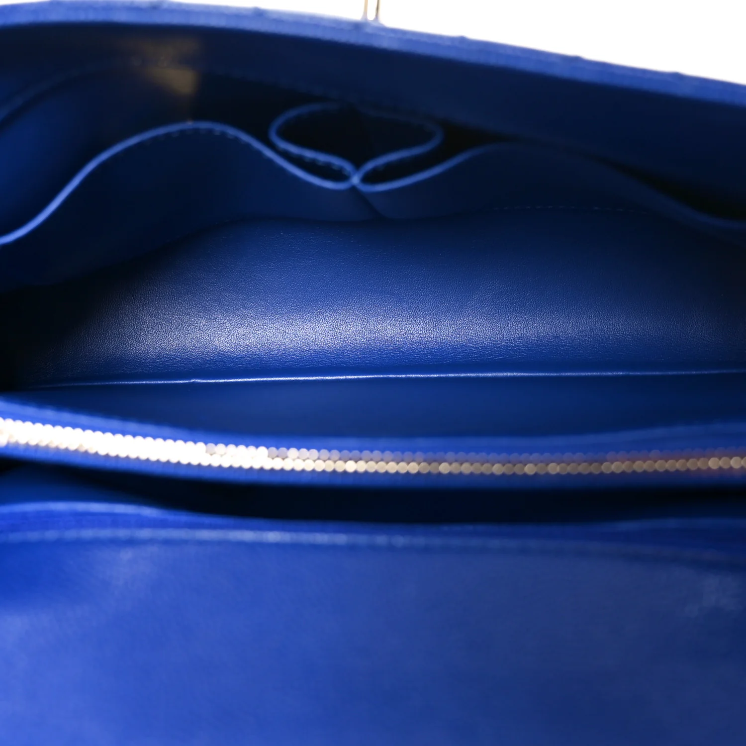 Caviar Quilted Small Coco Handle Flap Blue - Image 5