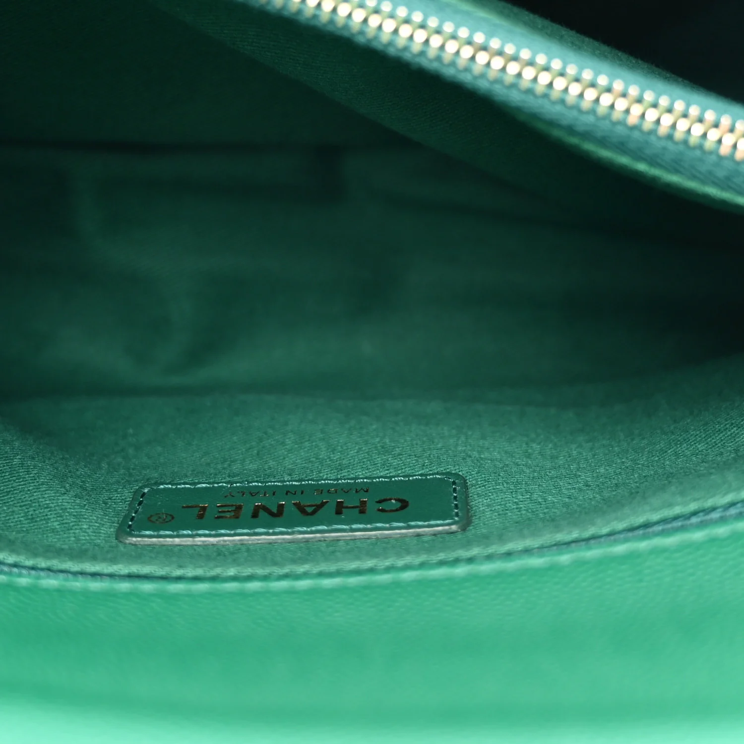 Caviar Quilted Small Coco Handle Flap Green - Image 6