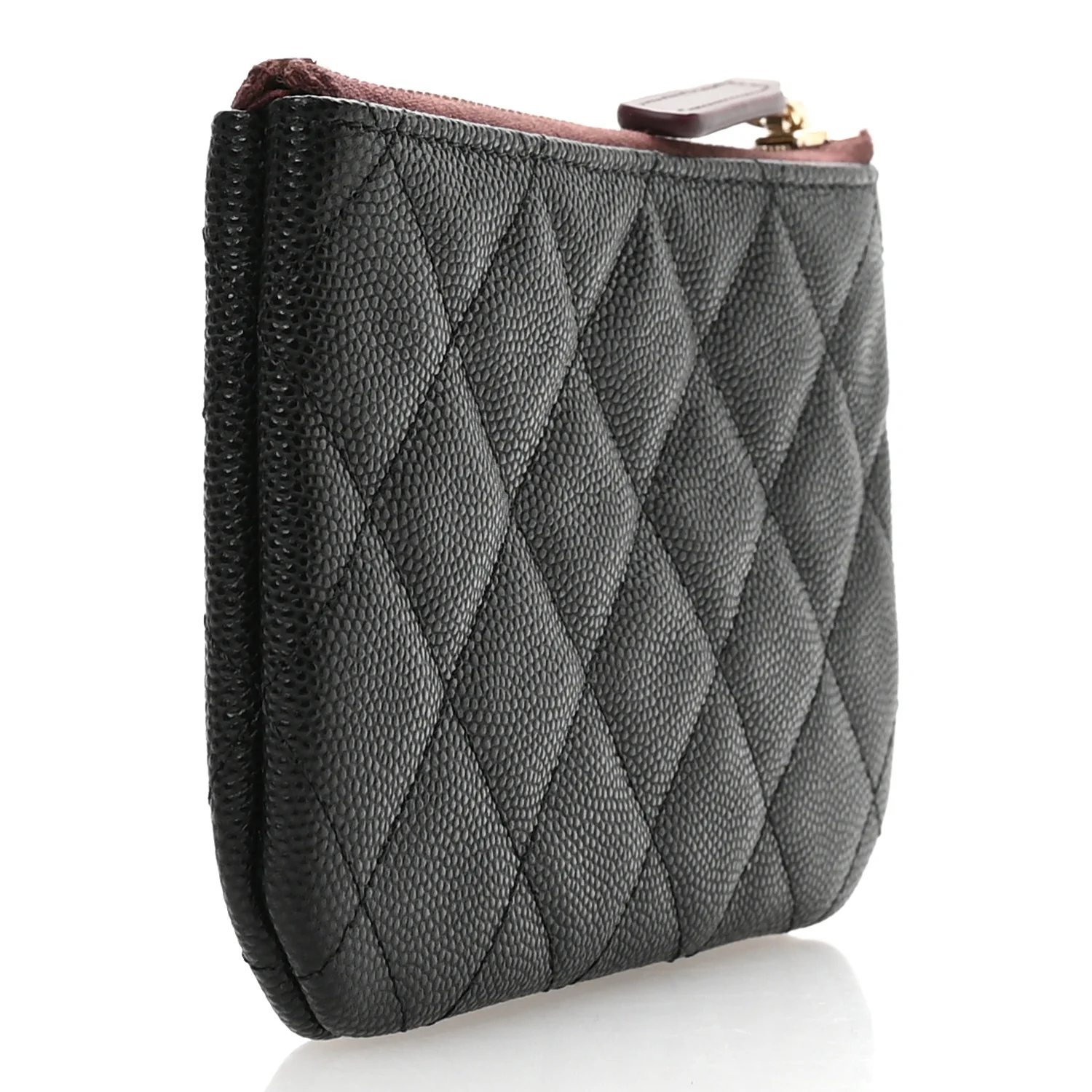Caviar Quilted Small Cosmetic Case Black - Image 3