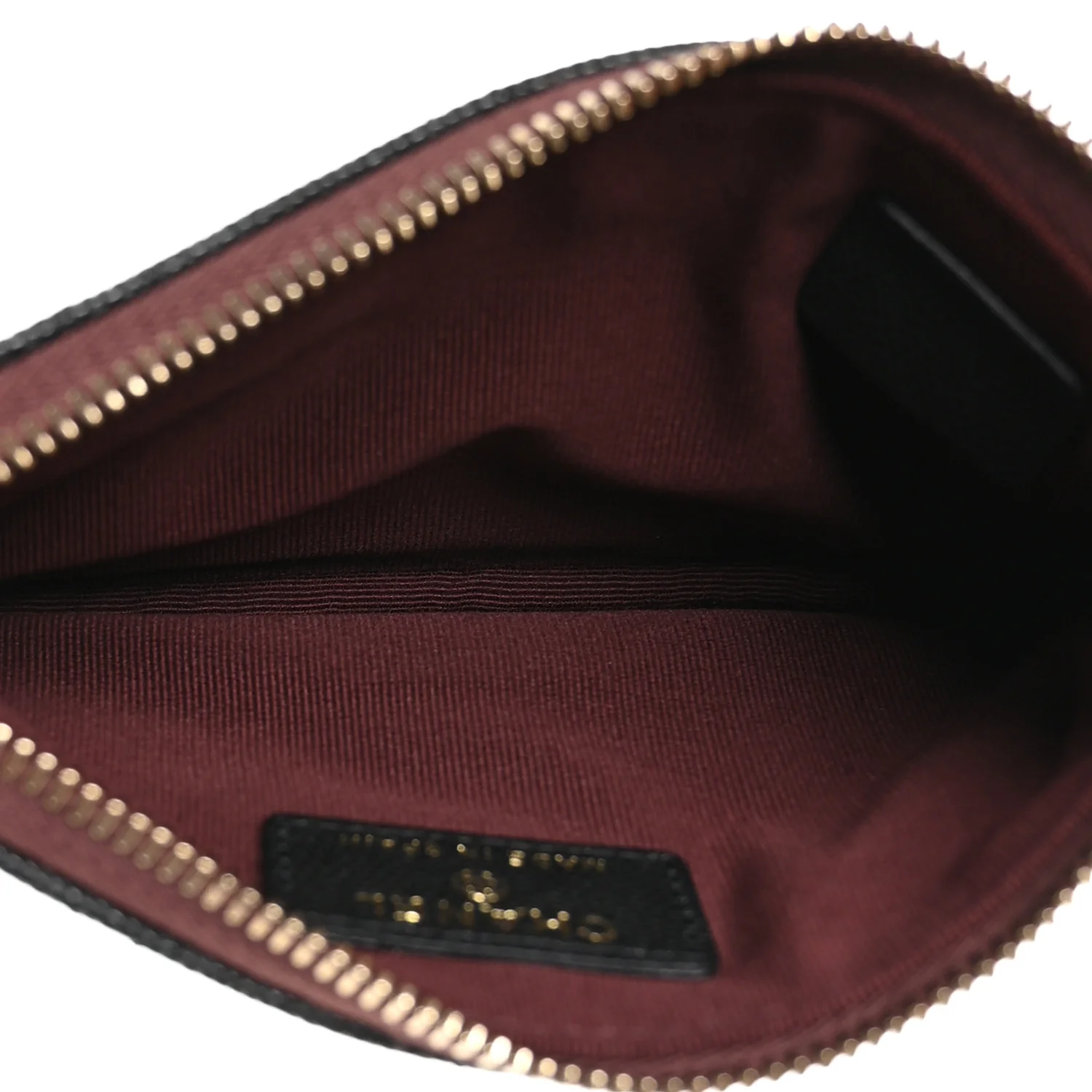 Caviar Quilted Small Cosmetic Case Black - Image 5