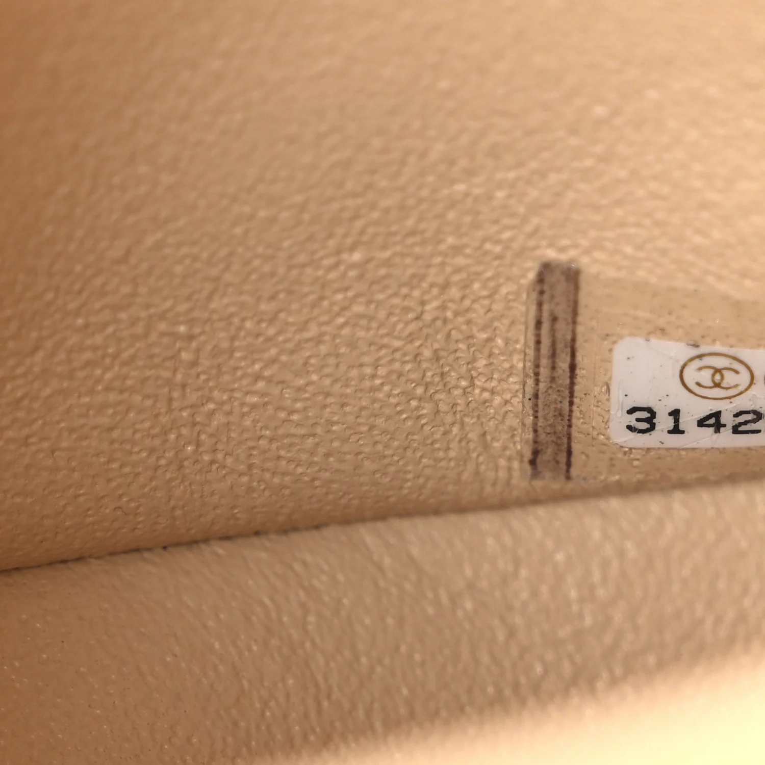 Caviar Quilted Small Double Flap Beige - Image 7