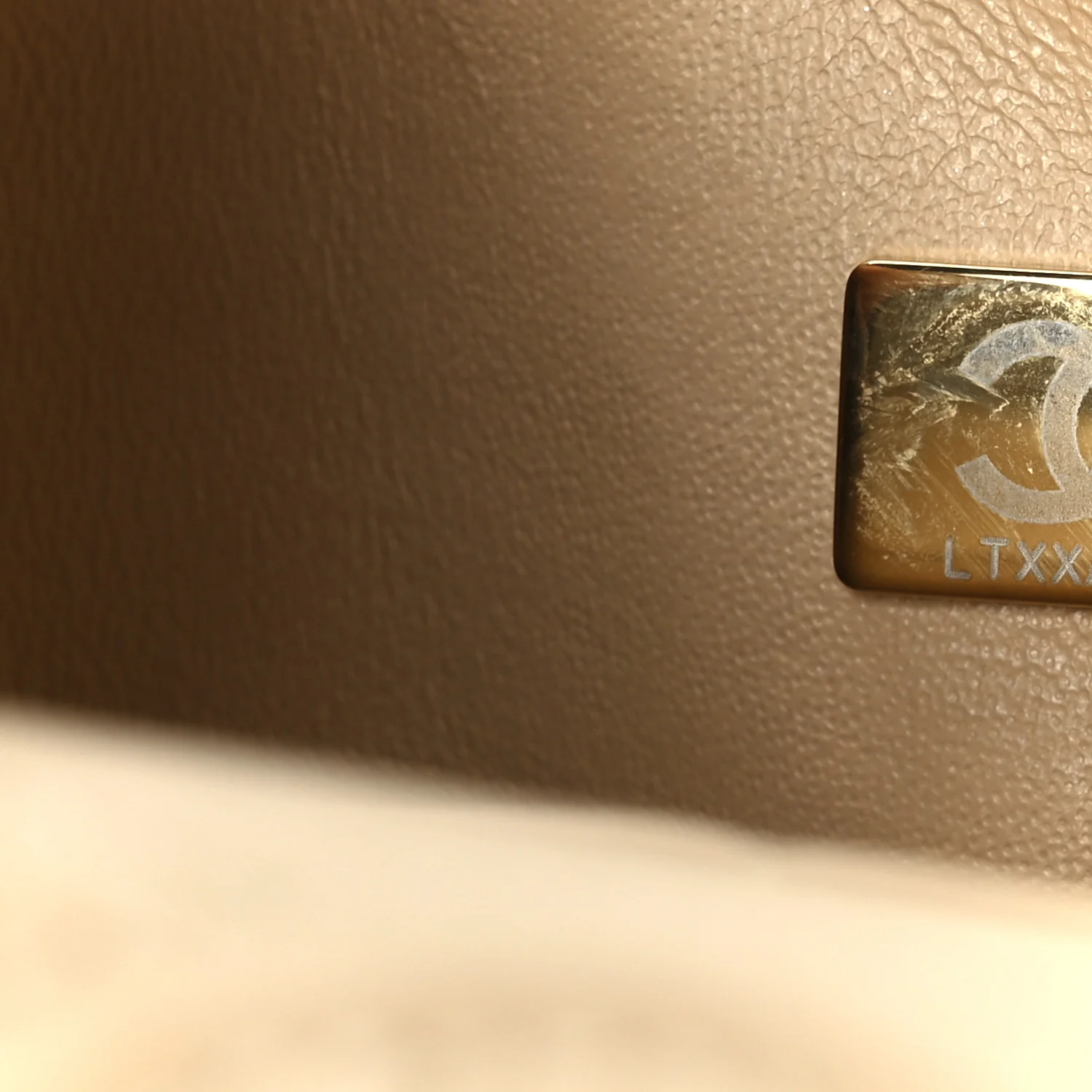 Caviar Quilted Small Double Flap Beige - Image 8