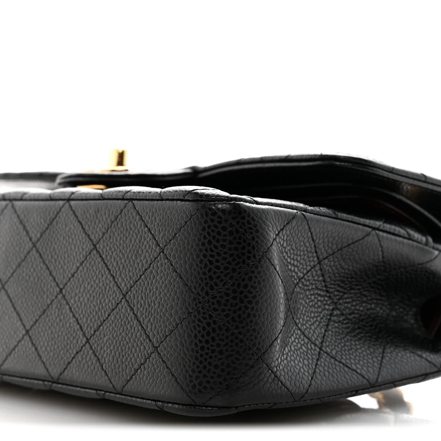 Caviar Quilted Small Double Flap Black - Image 10