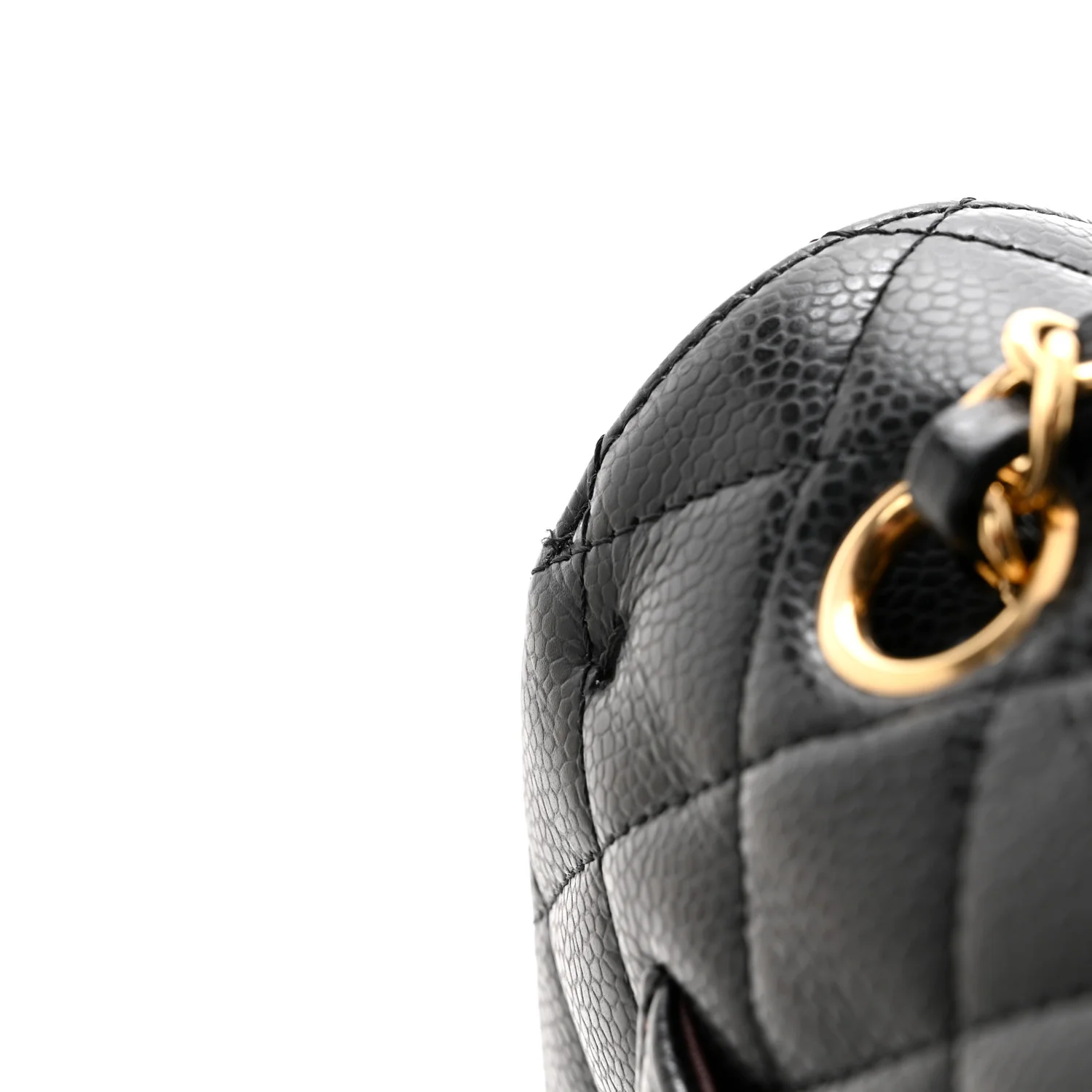 Caviar Quilted Small Double Flap Black - Image 12