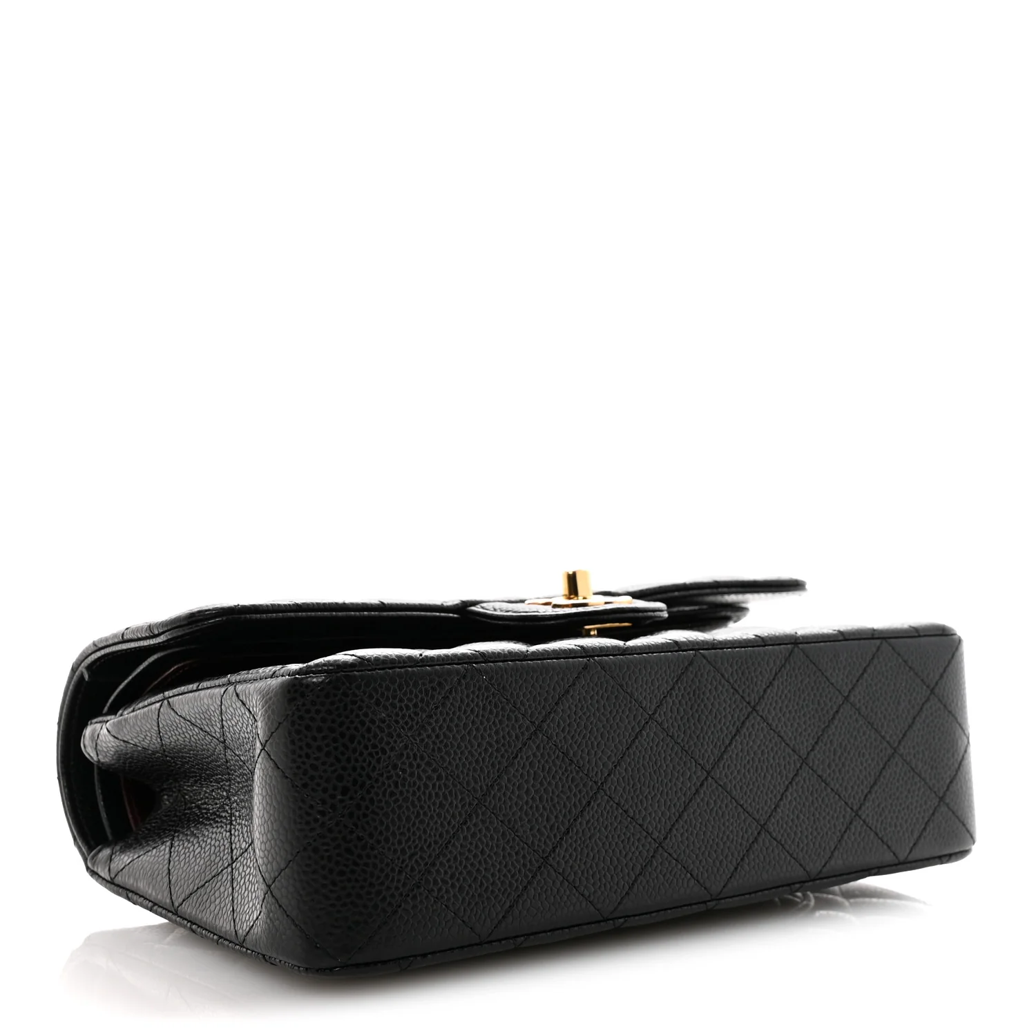 Caviar Quilted Small Double Flap Black - Image 4