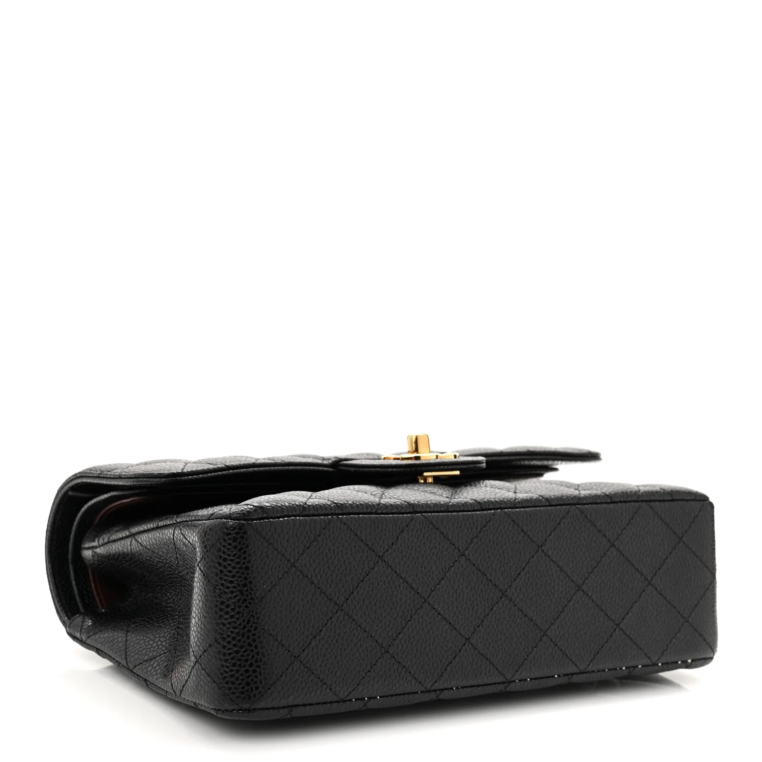 Caviar Quilted Small Double Flap Black - Image 4