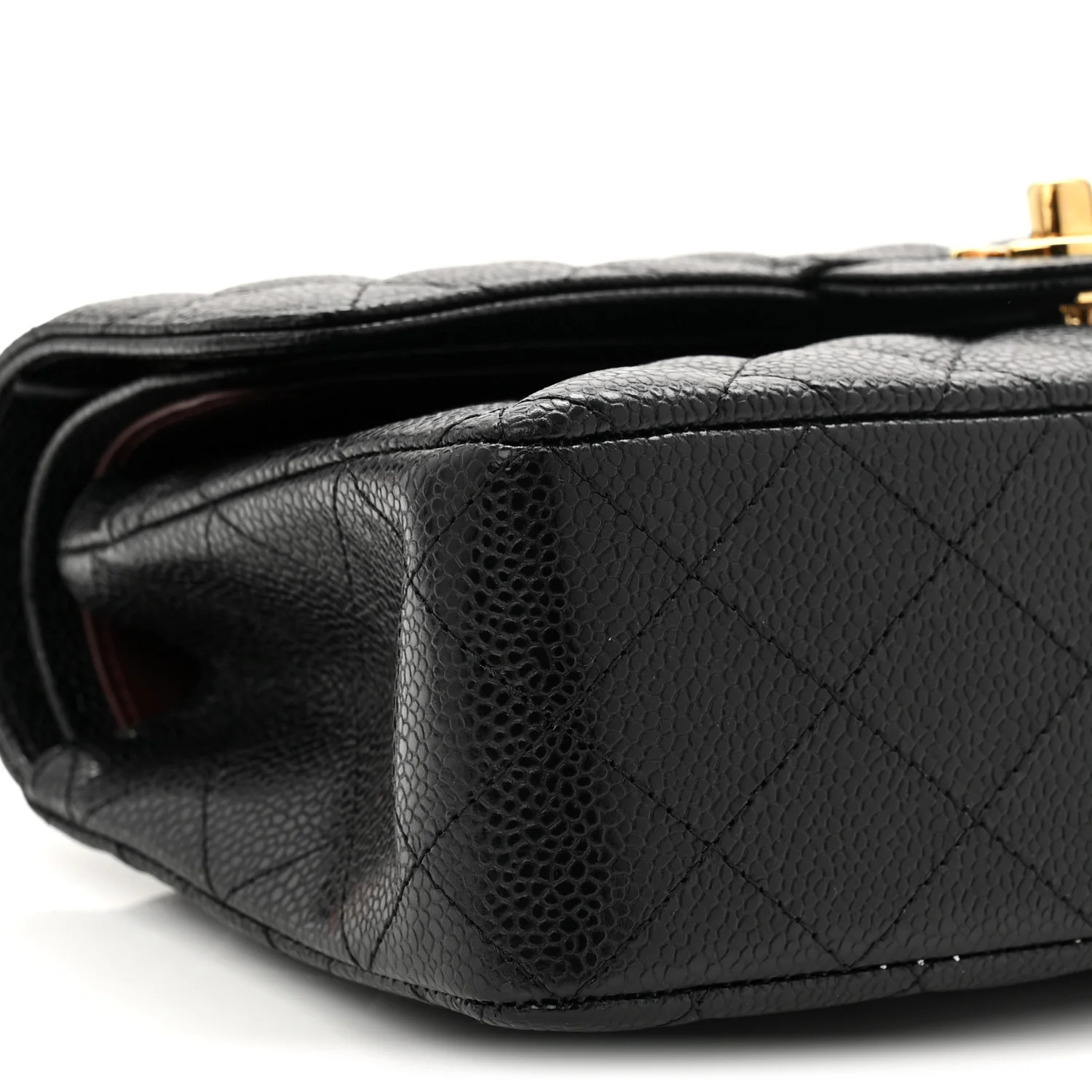 Caviar Quilted Small Double Flap Black - Image 9