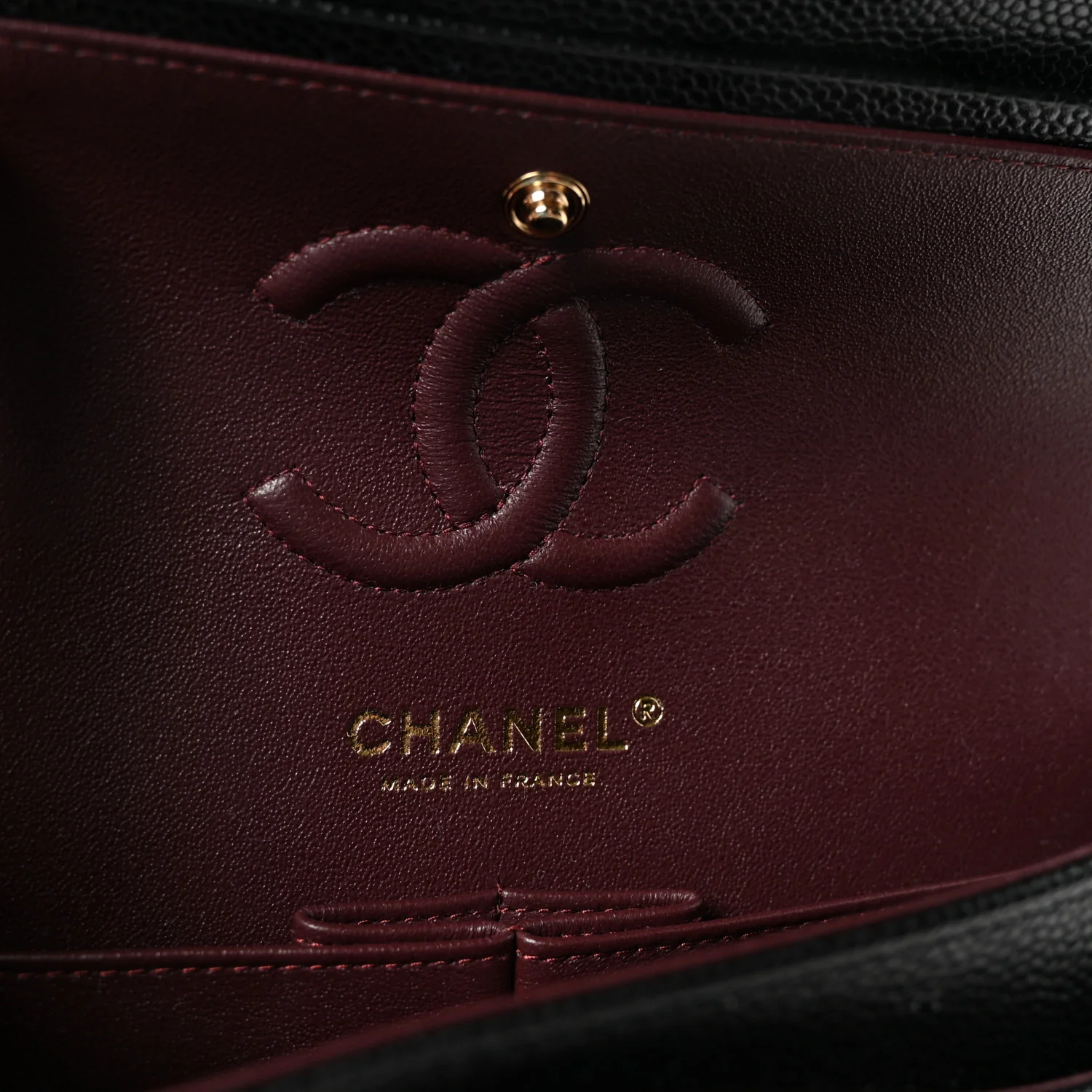 Caviar Quilted Small Double Flap Black - Image 6