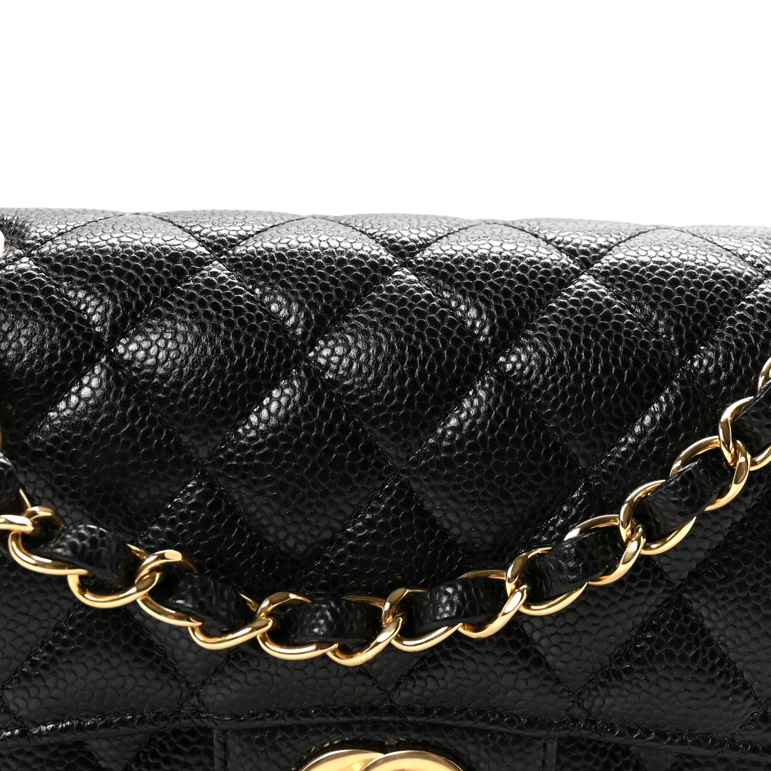 Caviar Quilted Small Double Flap Black - Image 8